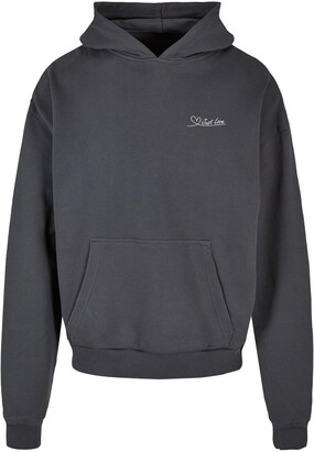 Merchcode Sweatshirt ‘Just Love’ Donkergrijs / Wit