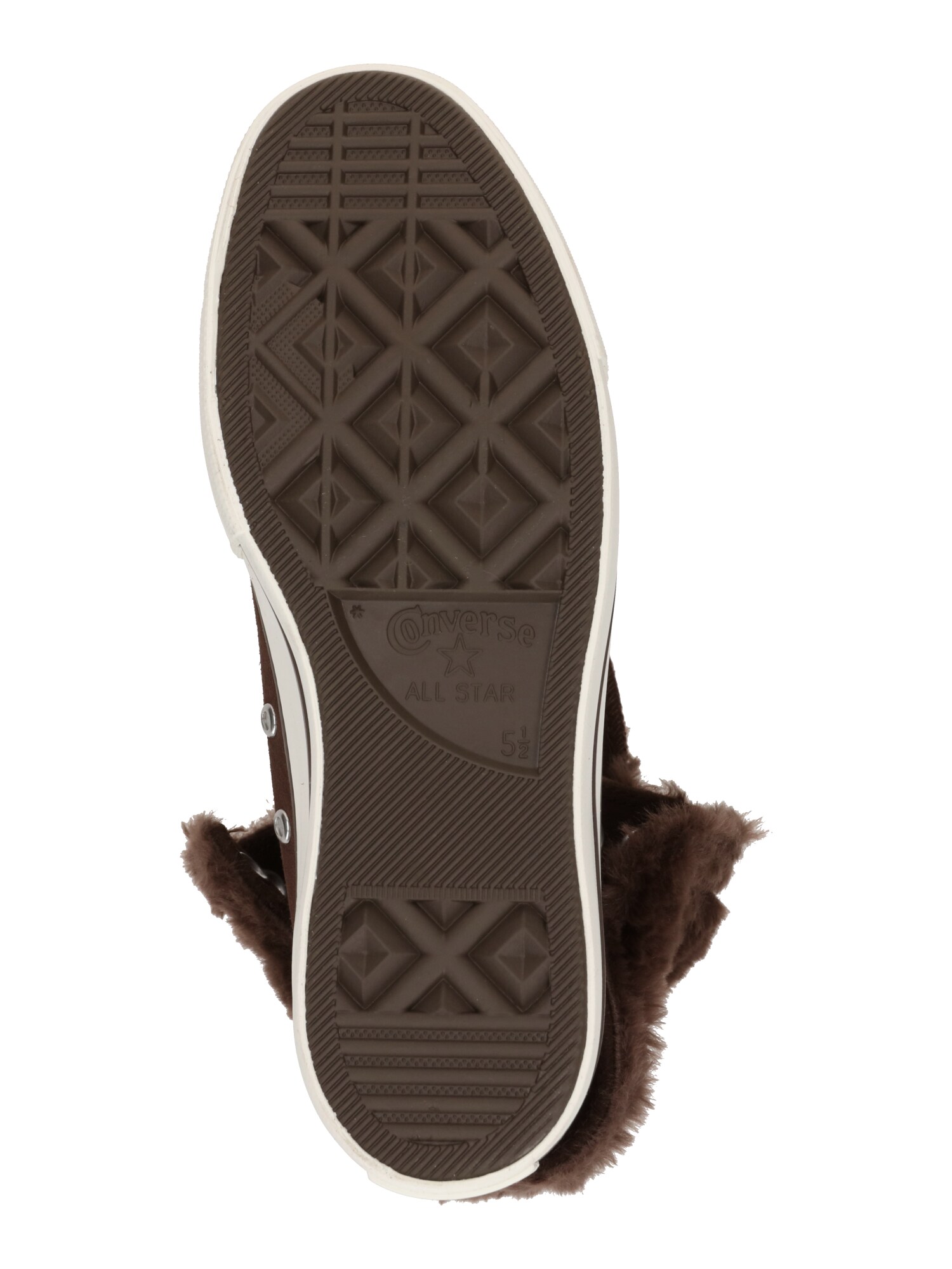 CONVERSE Sneakers hoog 'CTAS FOLD OVER' donkerbruin