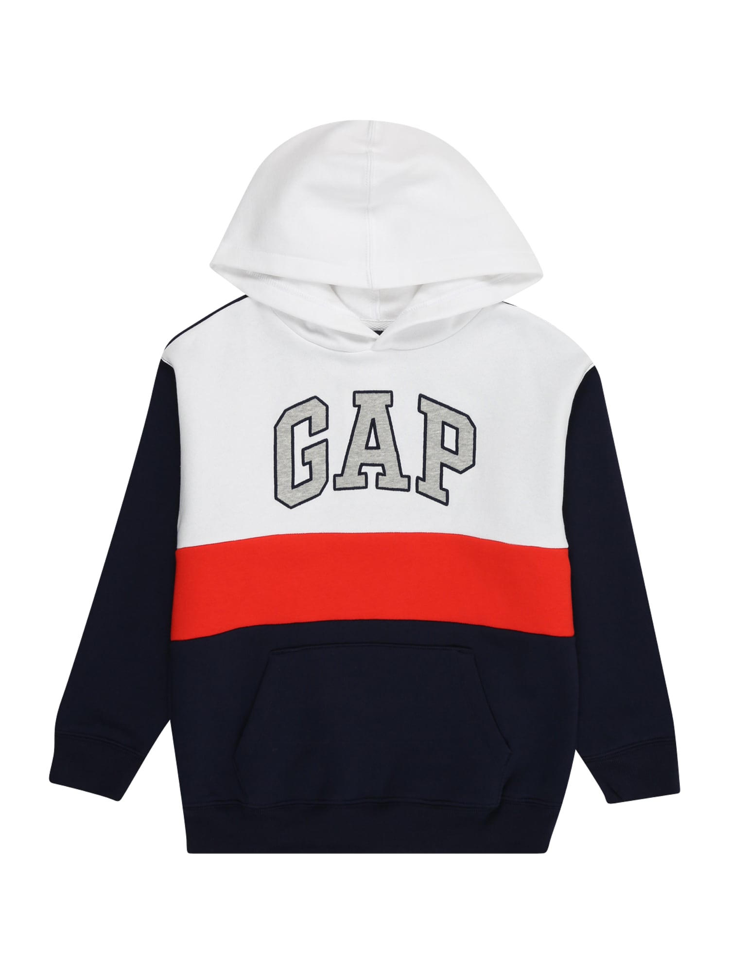GAP Bluză de molton  albastru marin / gri / roșu / alb