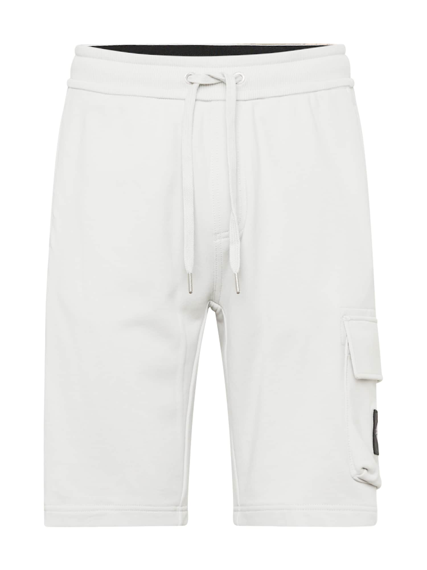 Calvin Klein Jeans Cargo nadrágok  világosszürke / fekete / fehér