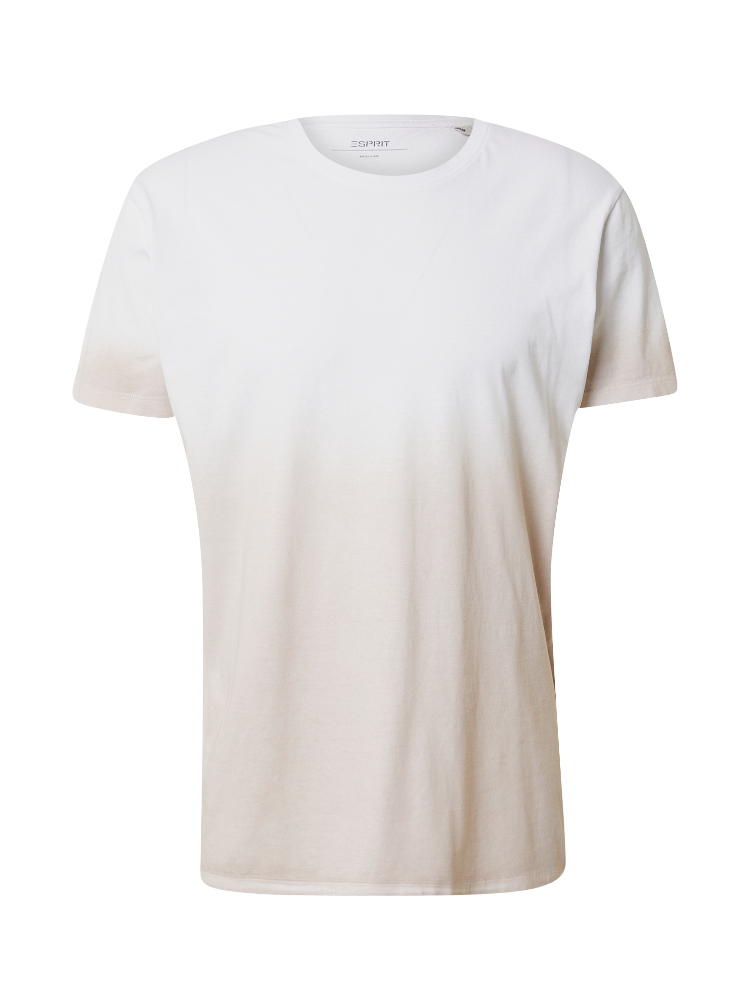 ESPRIT Тениска  светлобежово / бяло