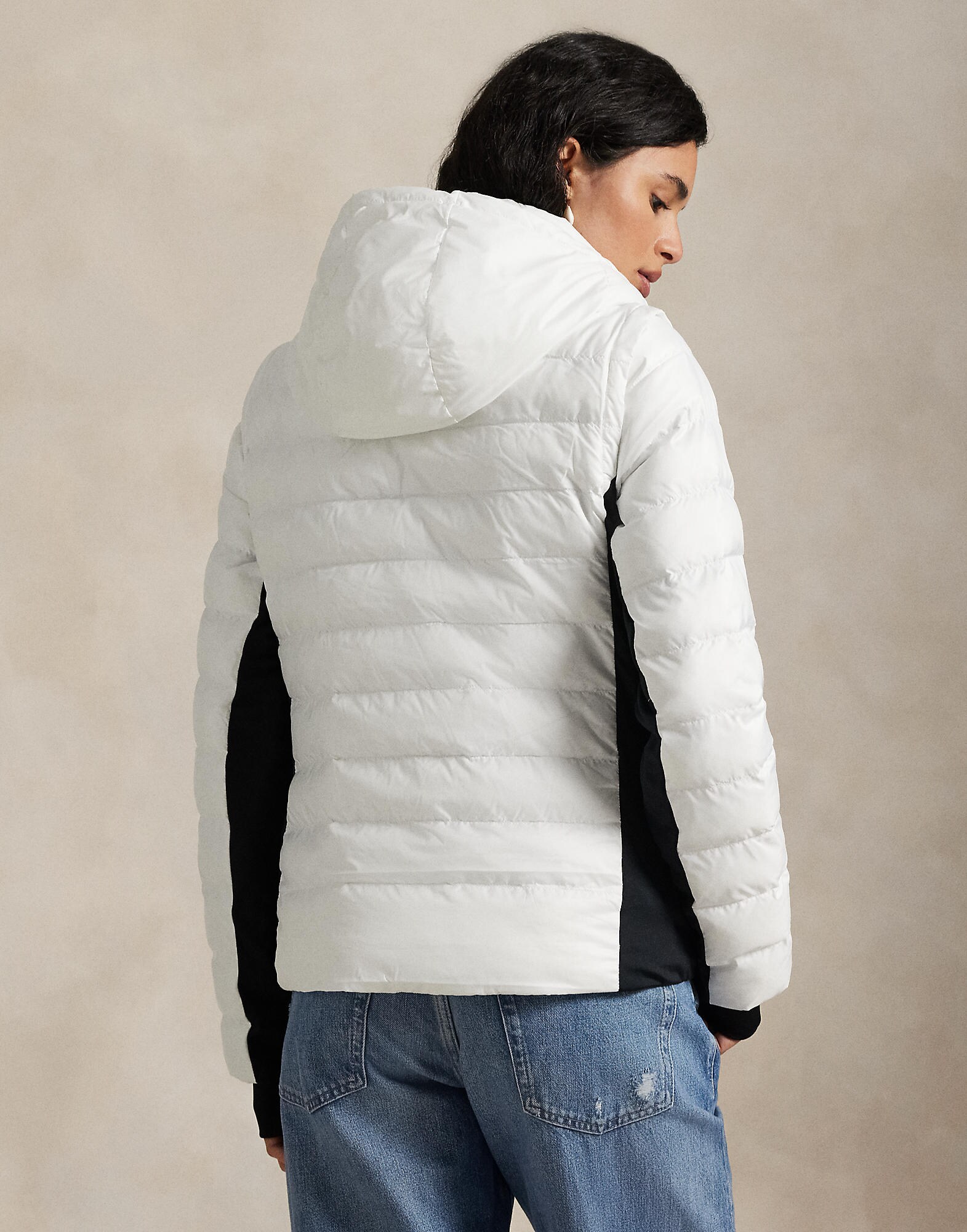 Polo Ralph Lauren Chaqueta de entretiempo negro / blanco – imagen 3