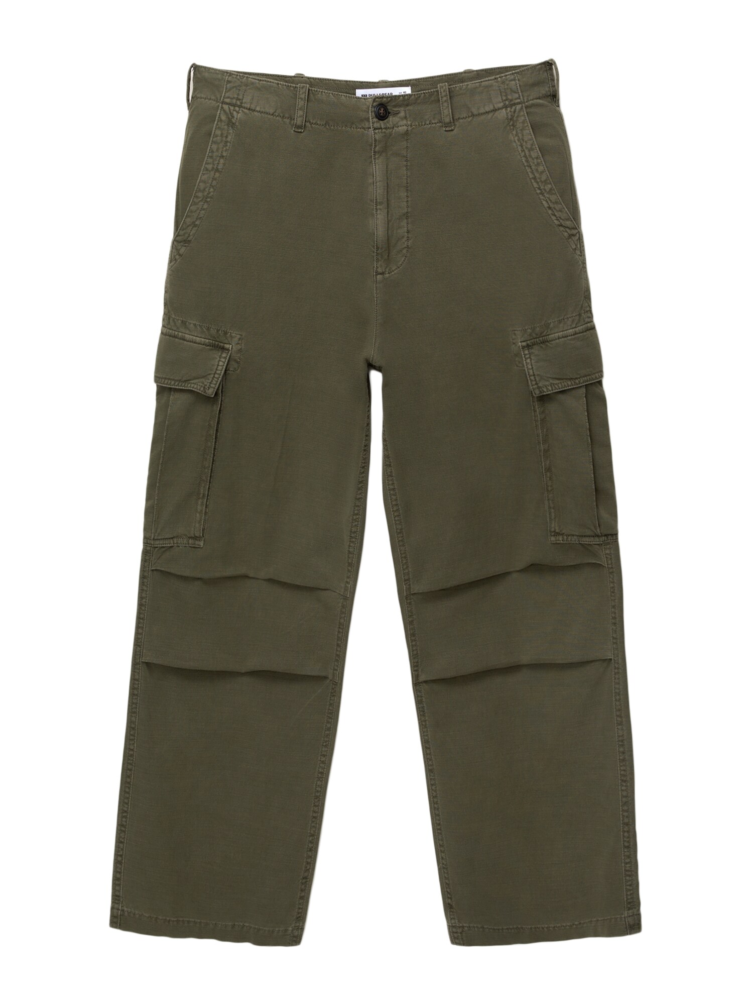 Pull&Bear Cargo nadrágok  sötétzöld akciós termékkép 1