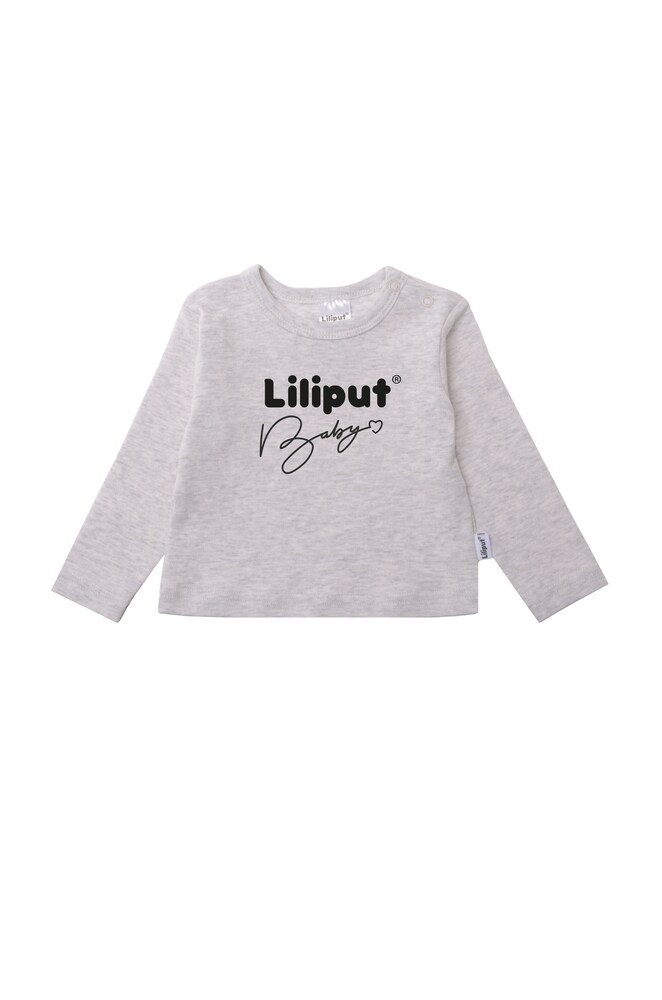 LILIPUT Langarmshirt Jungen Größe 50/56 grau / schwarz
