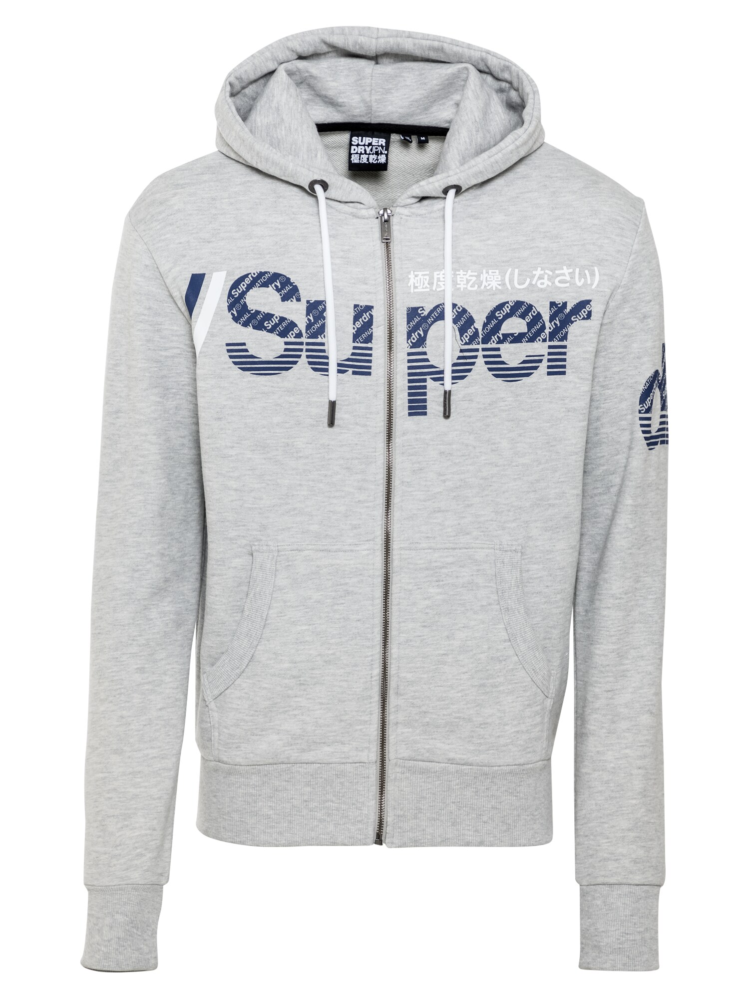Superdry Džemperis  margai pilka / melsvai pilka