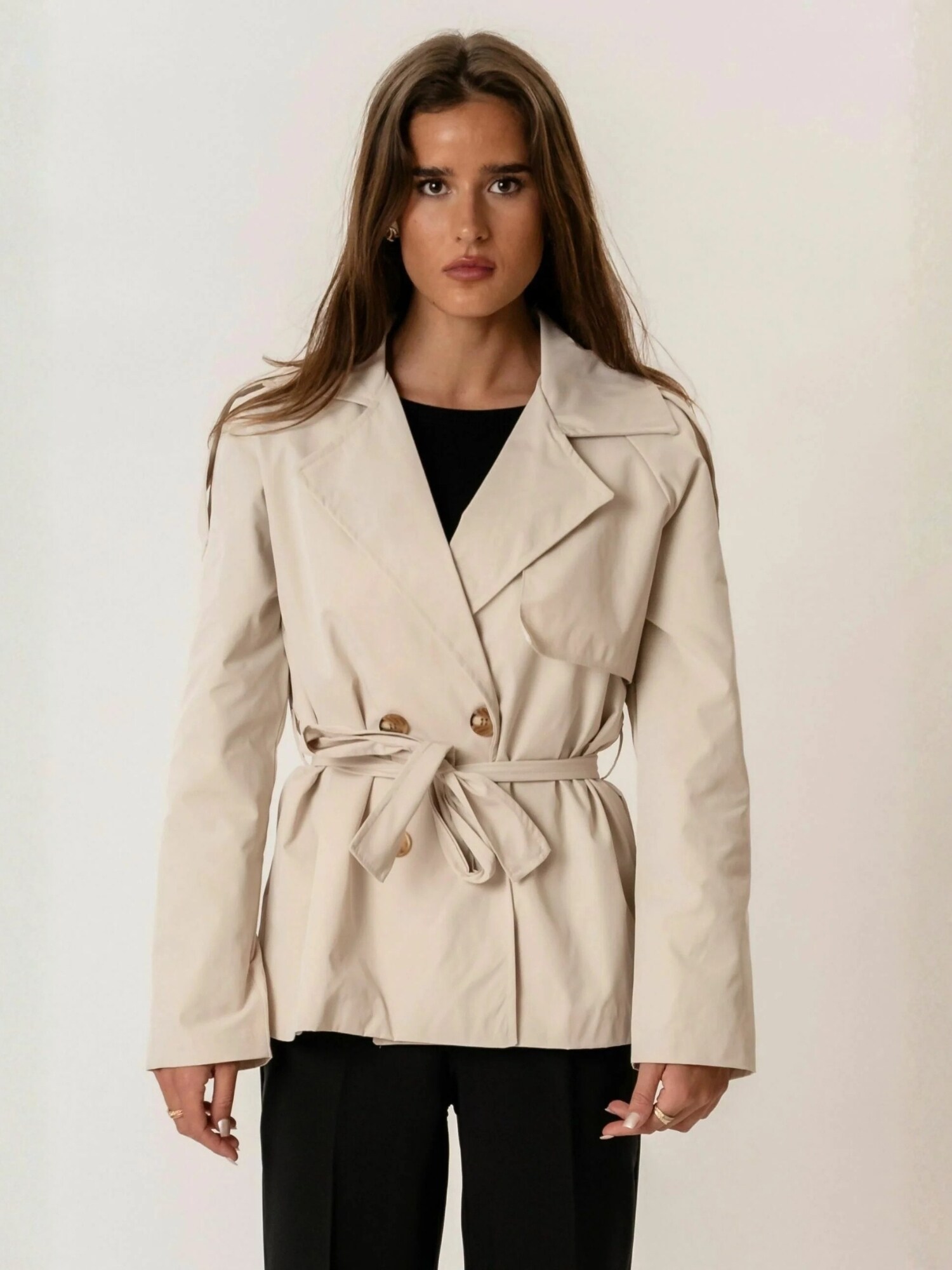 TEESHOPPEN Giacca di mezza stagione ' Sia '  offwhite