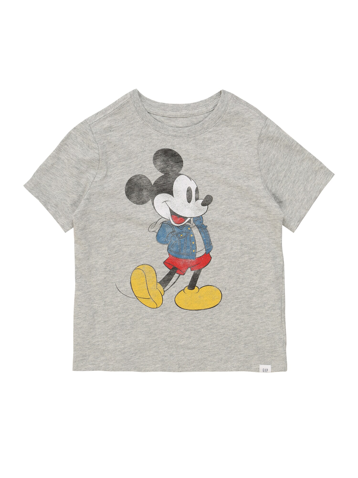 GAP Marškinėliai 'Mickey'  margai pilka / raudona / geltona / mėlyna