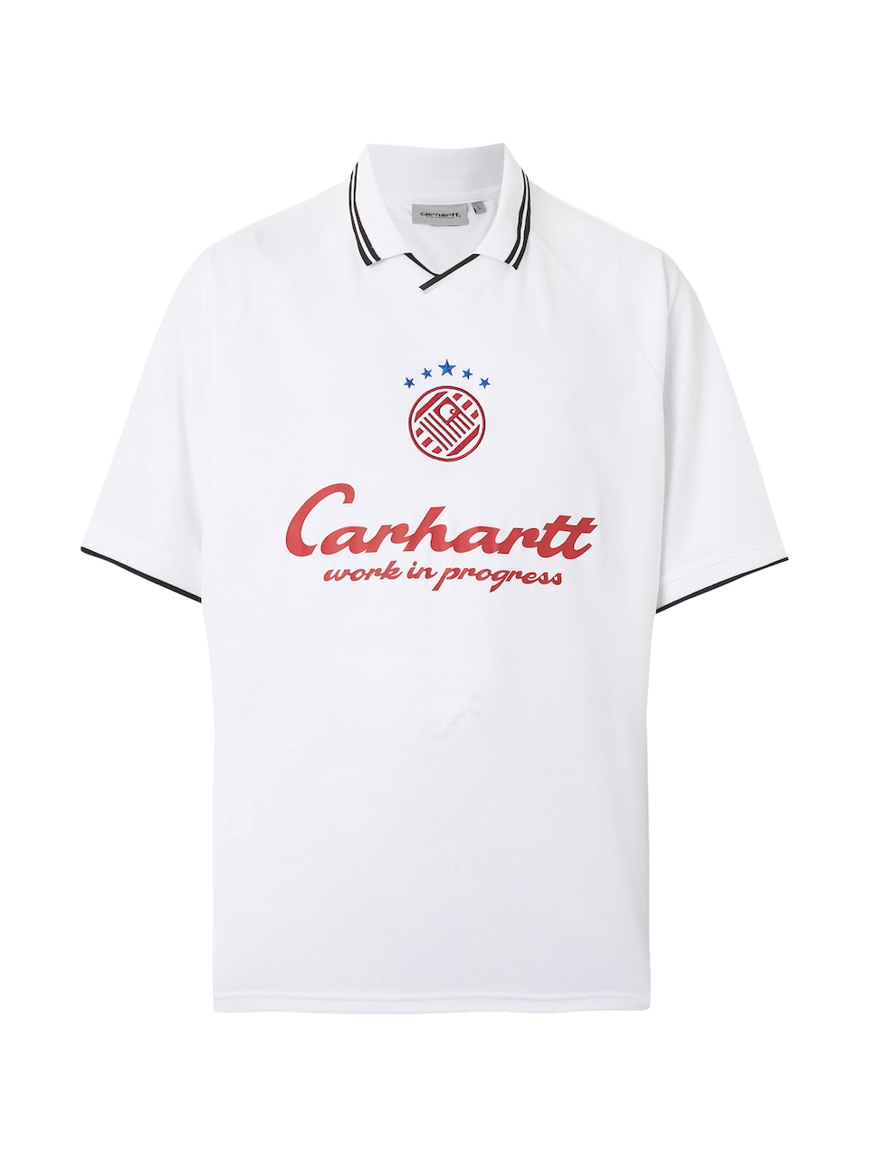 T-shirt 'Terrace Football' blå / röd / svart