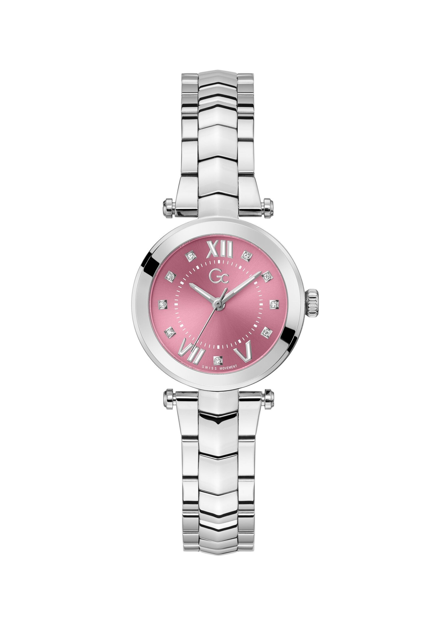 Gc Analoog Horloge 'llusion' Magenta / Zilver
