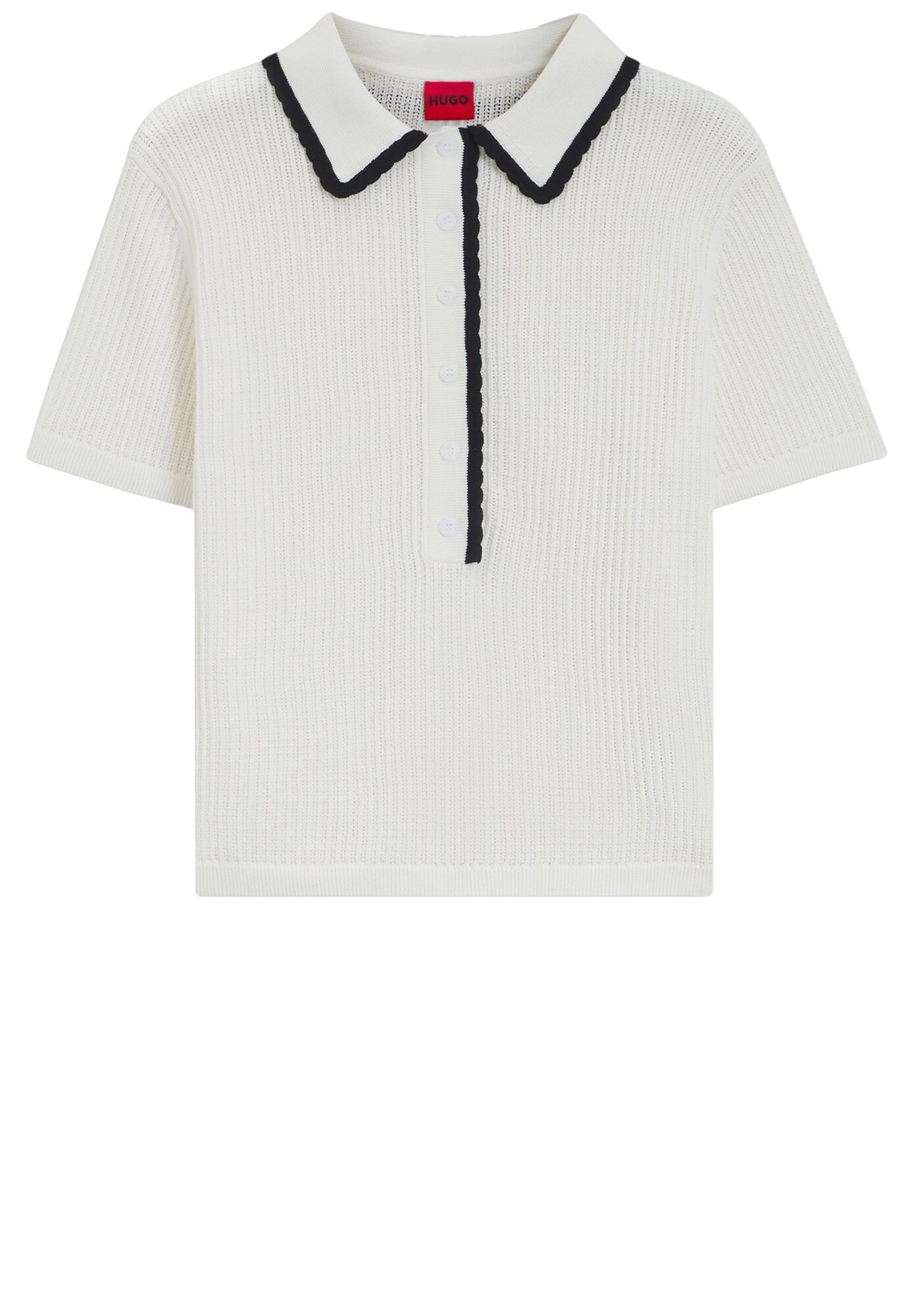 HUGO Jersey 'Slysa'  negro / blanco