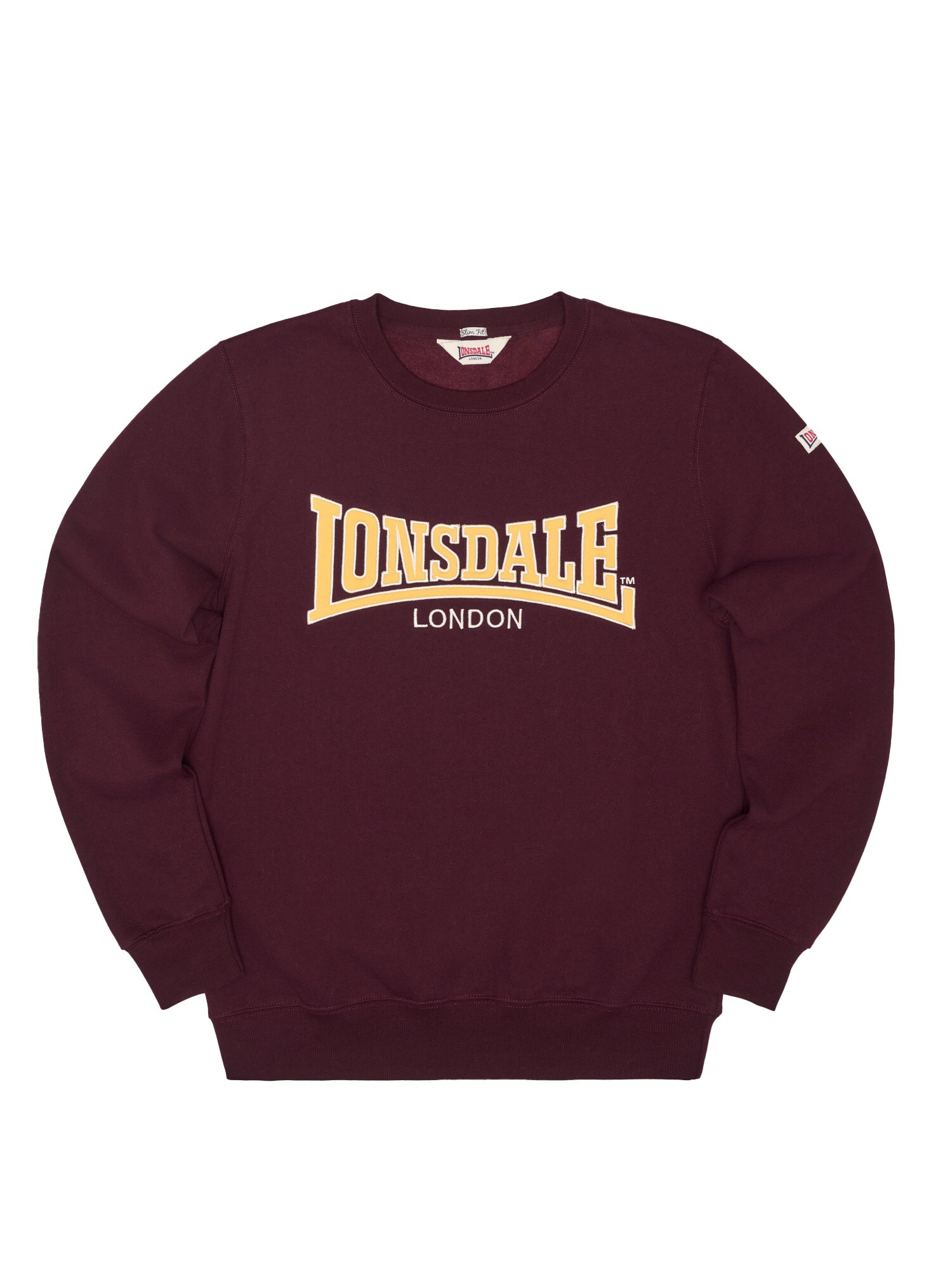 LONSDALE Bluză de molton BERGER LP181 roşu închis