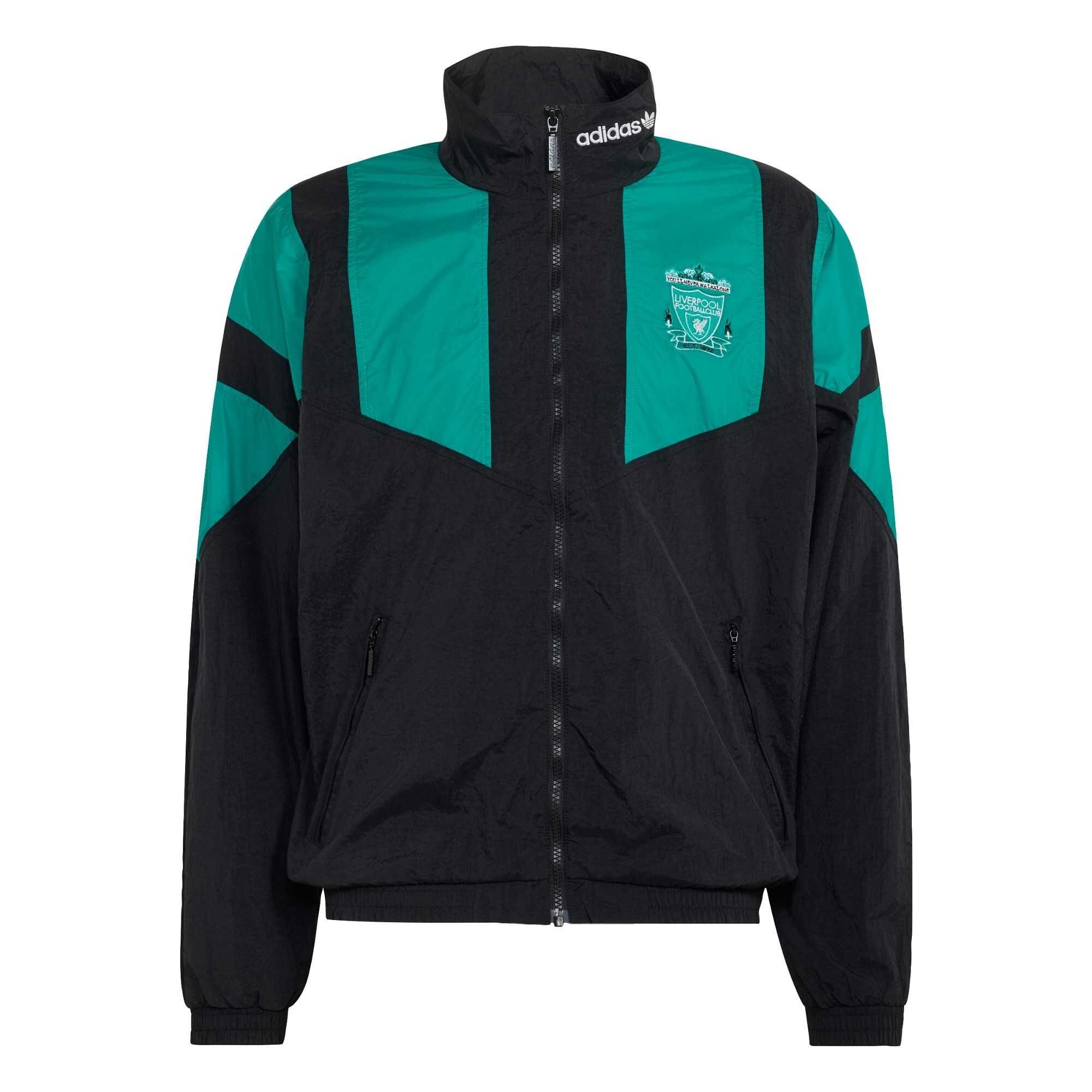 ADIDAS PERFORMANCE Sportska jakna 'FC Liverpool EQT' tirkiz / crna