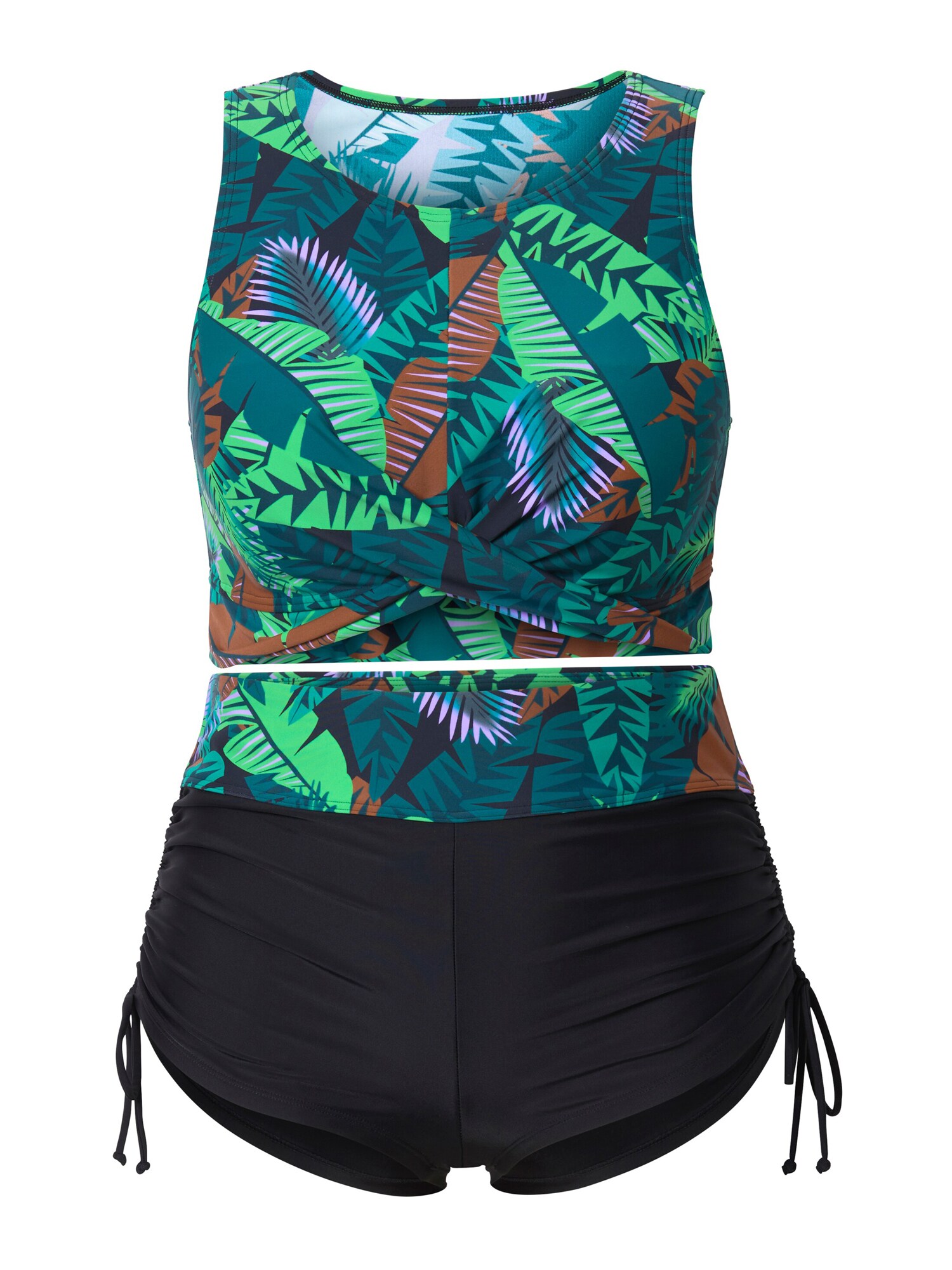 Ulla Popken Bikini  zöld / smaragd / lila / fekete akciós termékkép 1