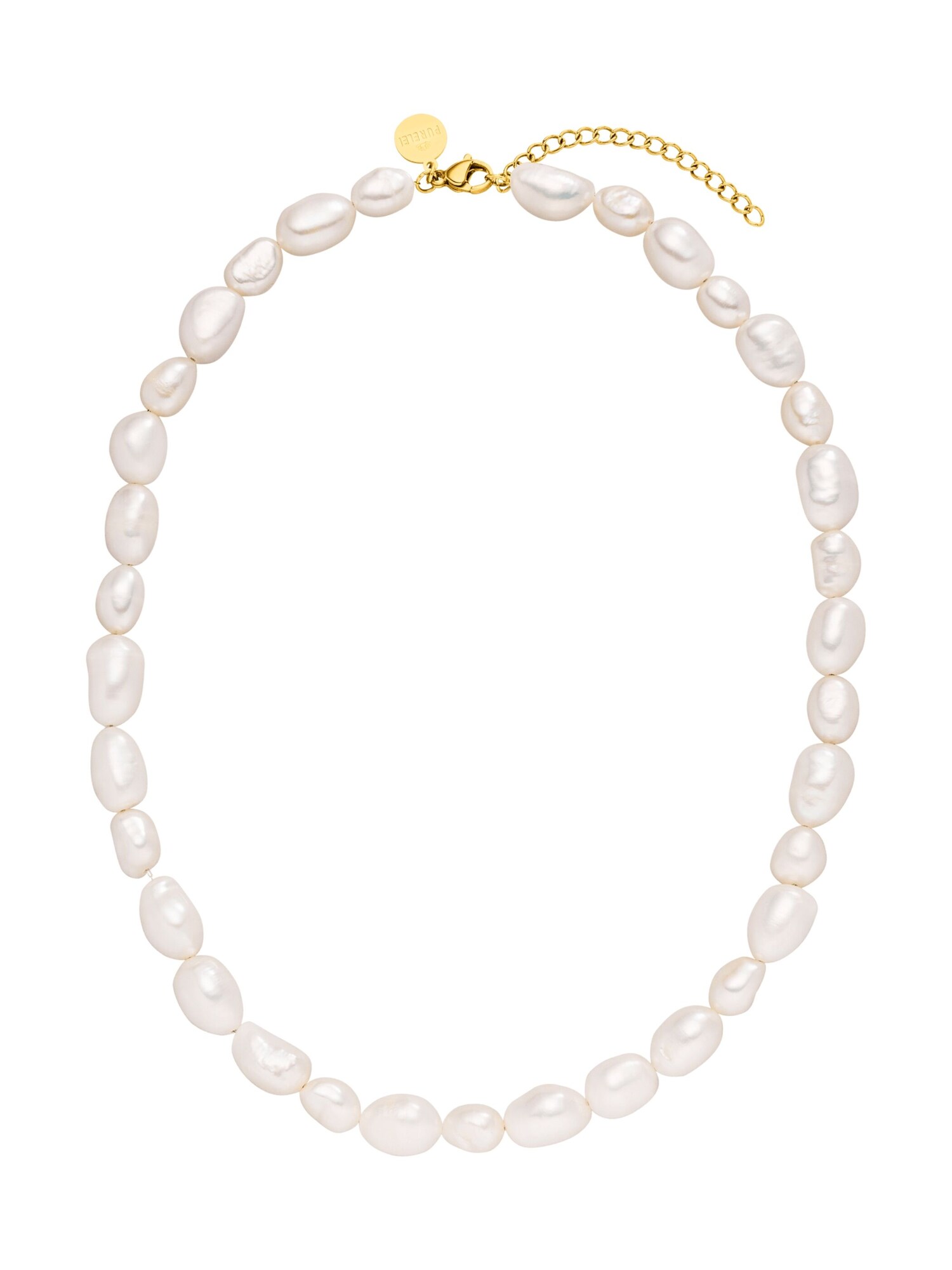 Purelei Ketting 'Keshi Moonlight' Goud / Parelwit