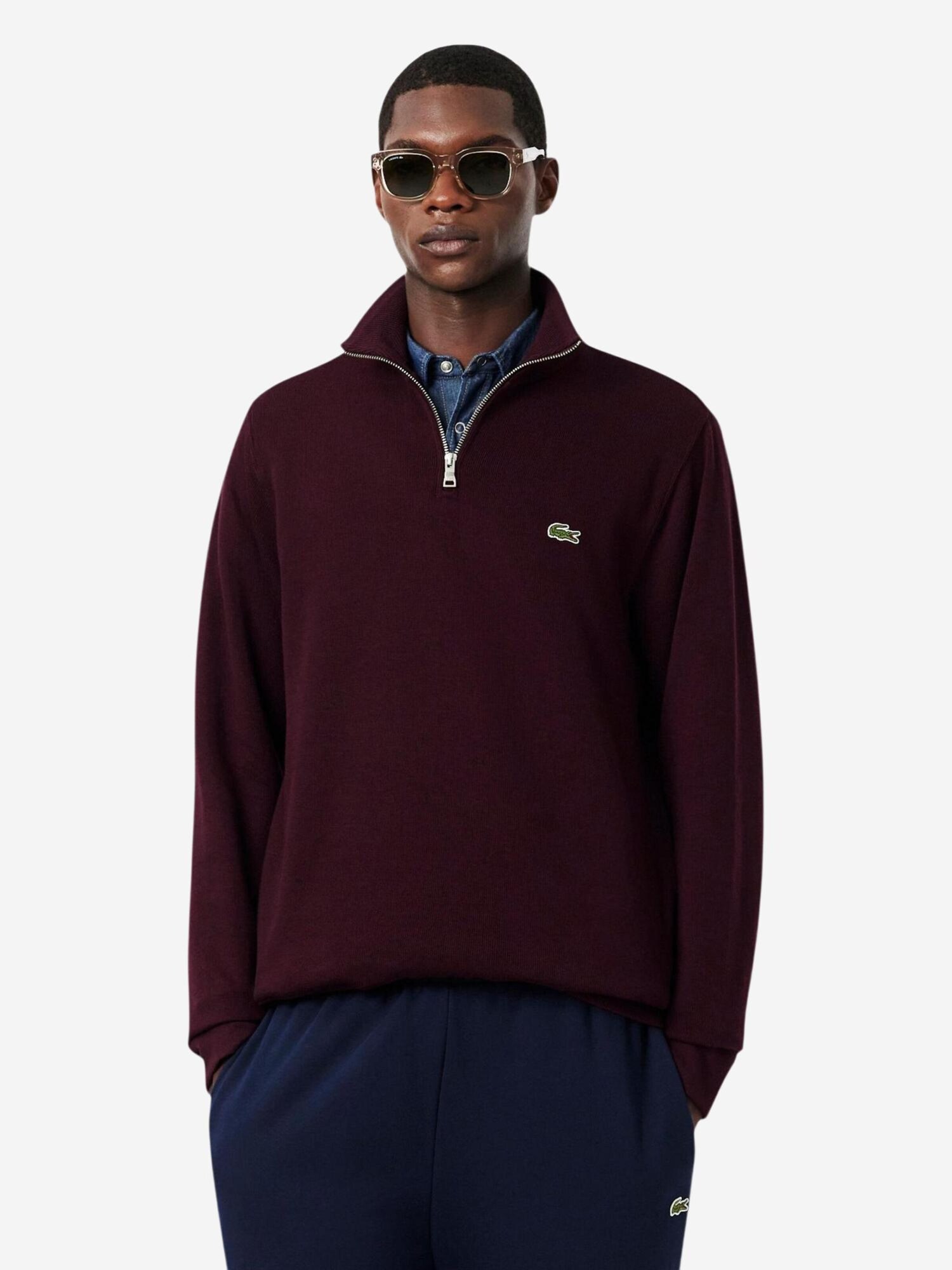LACOSTE Jersey burdeos – imagen 2