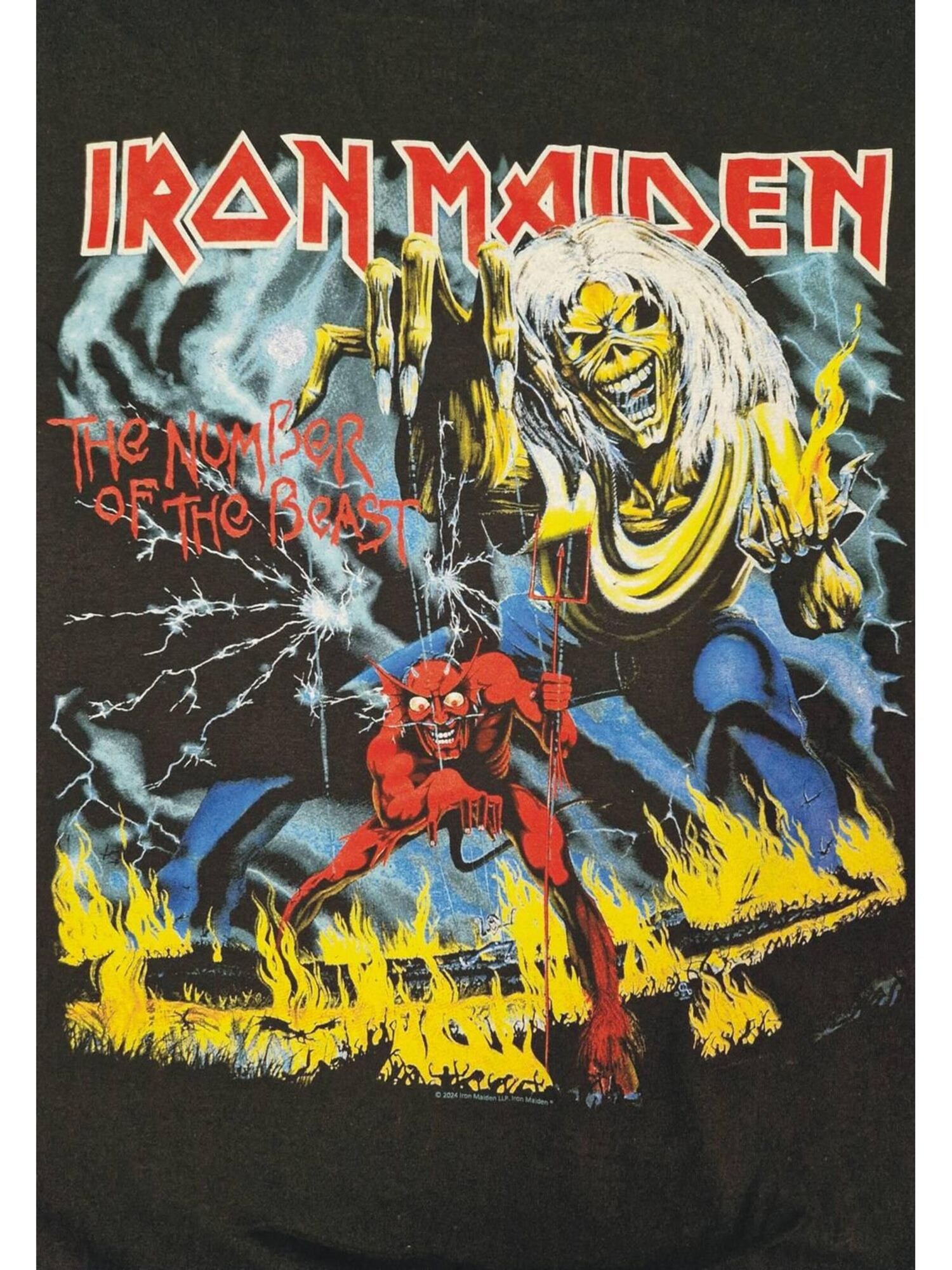 Iron Maiden Camiseta 'Iron Maiden Number of the beast T-Shirt' negro – imagen 2