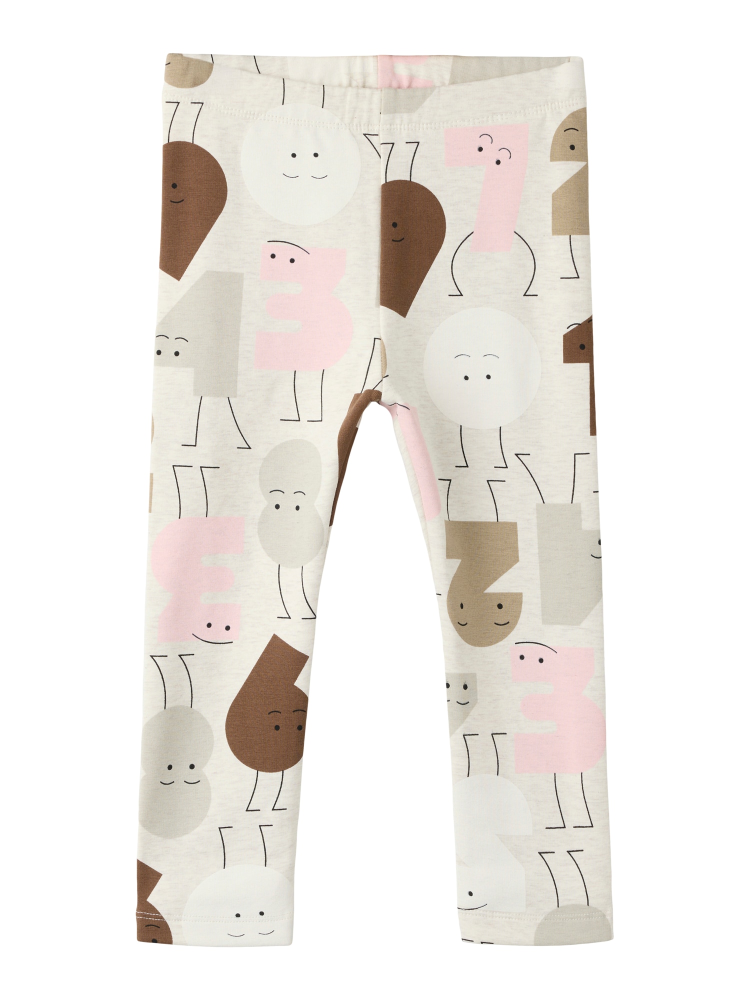 NAME IT Leggings NMFOLYDIA maro / gri / roz / alb