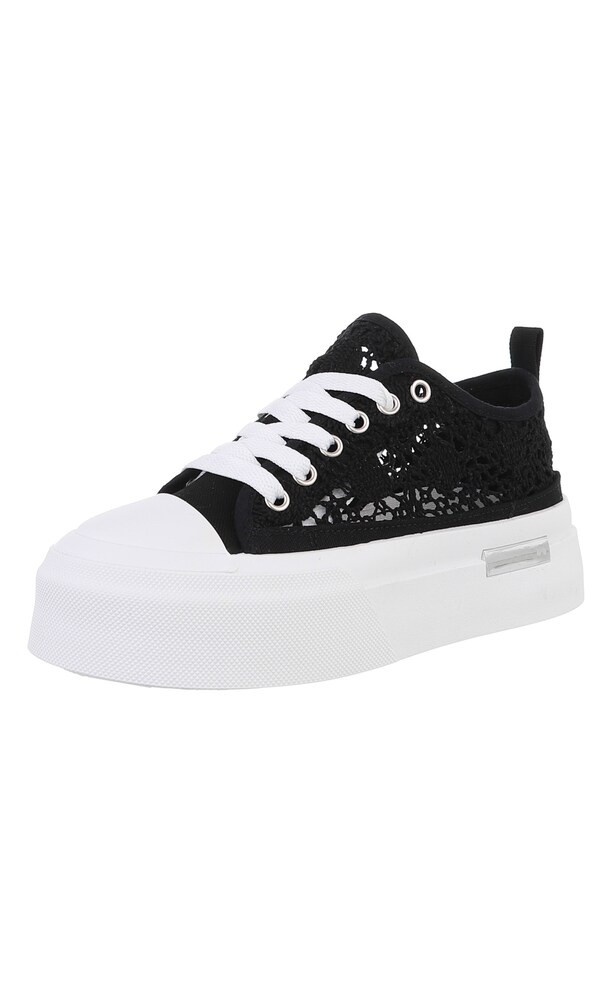 Ital-Design Sneaker Damen Größe 38 schwarz