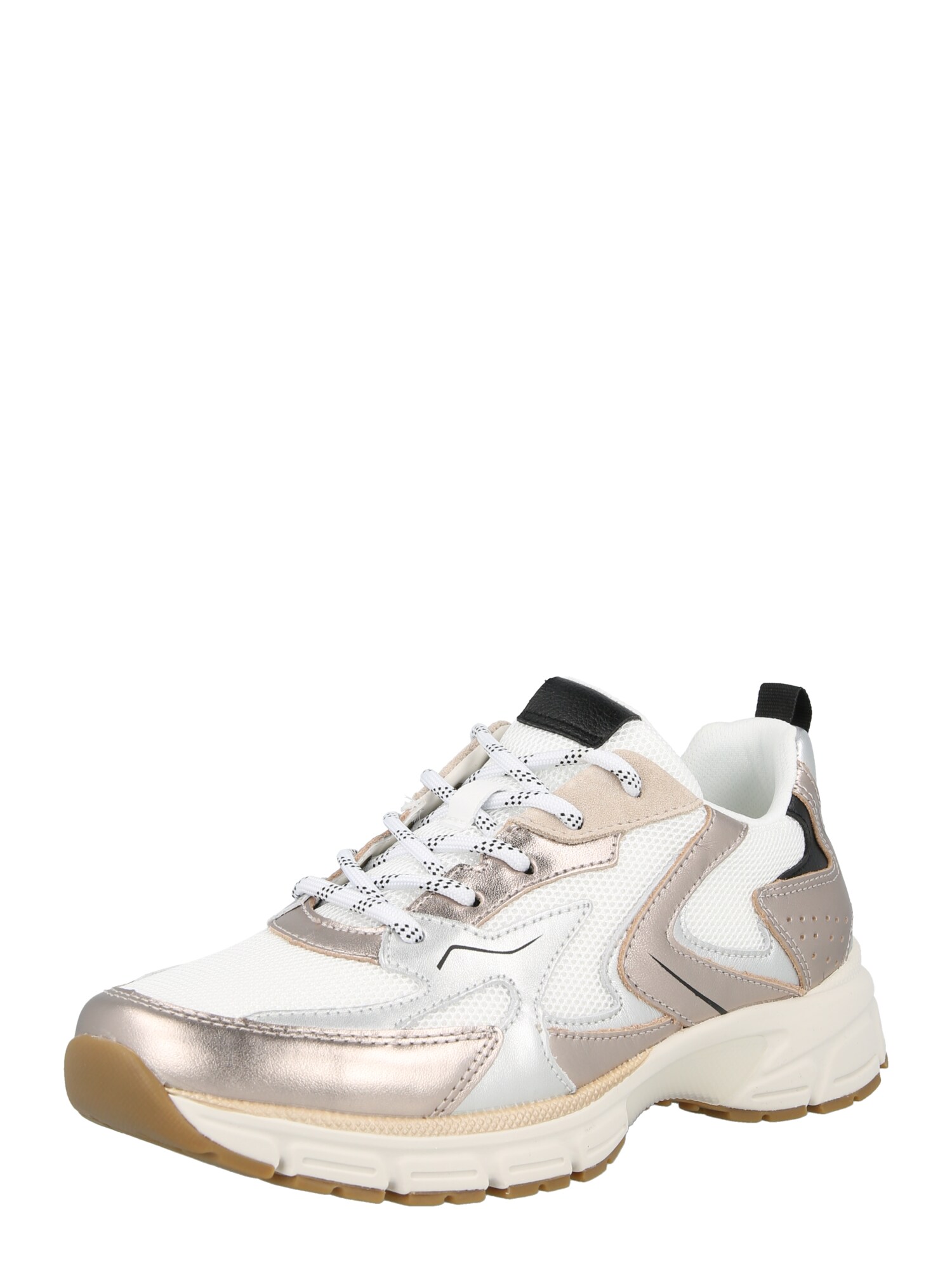 GABOR Sneaker low  auriu / argintiu / alb