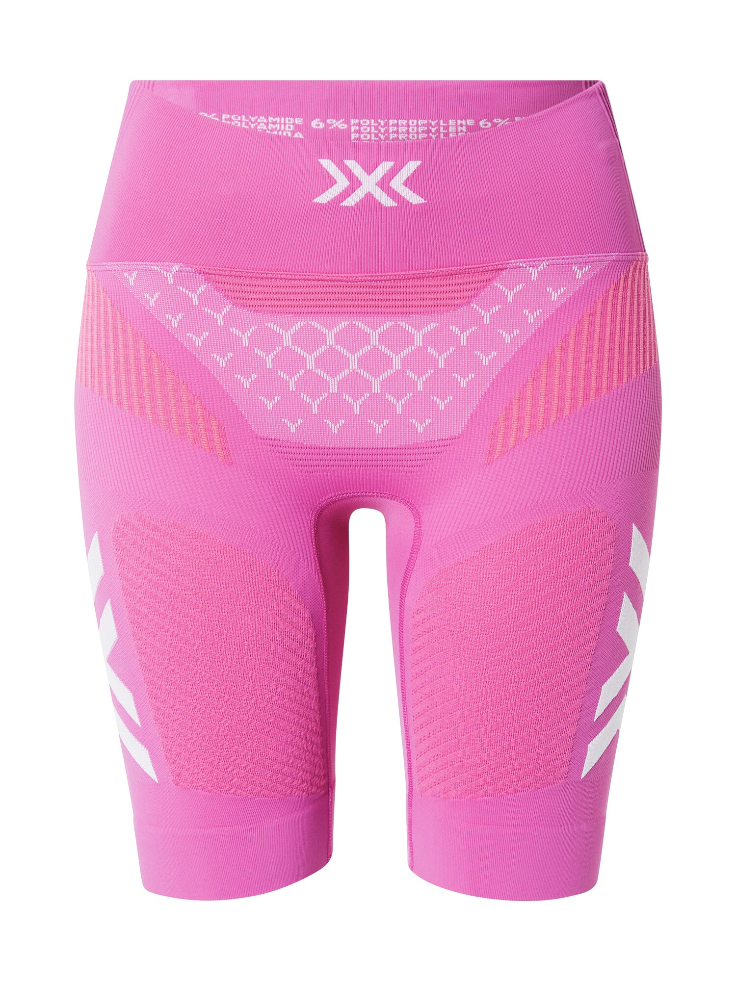 X-BIONIC Sportinės kelnės orchidėjų spalva / šviesiai rožinė / balta