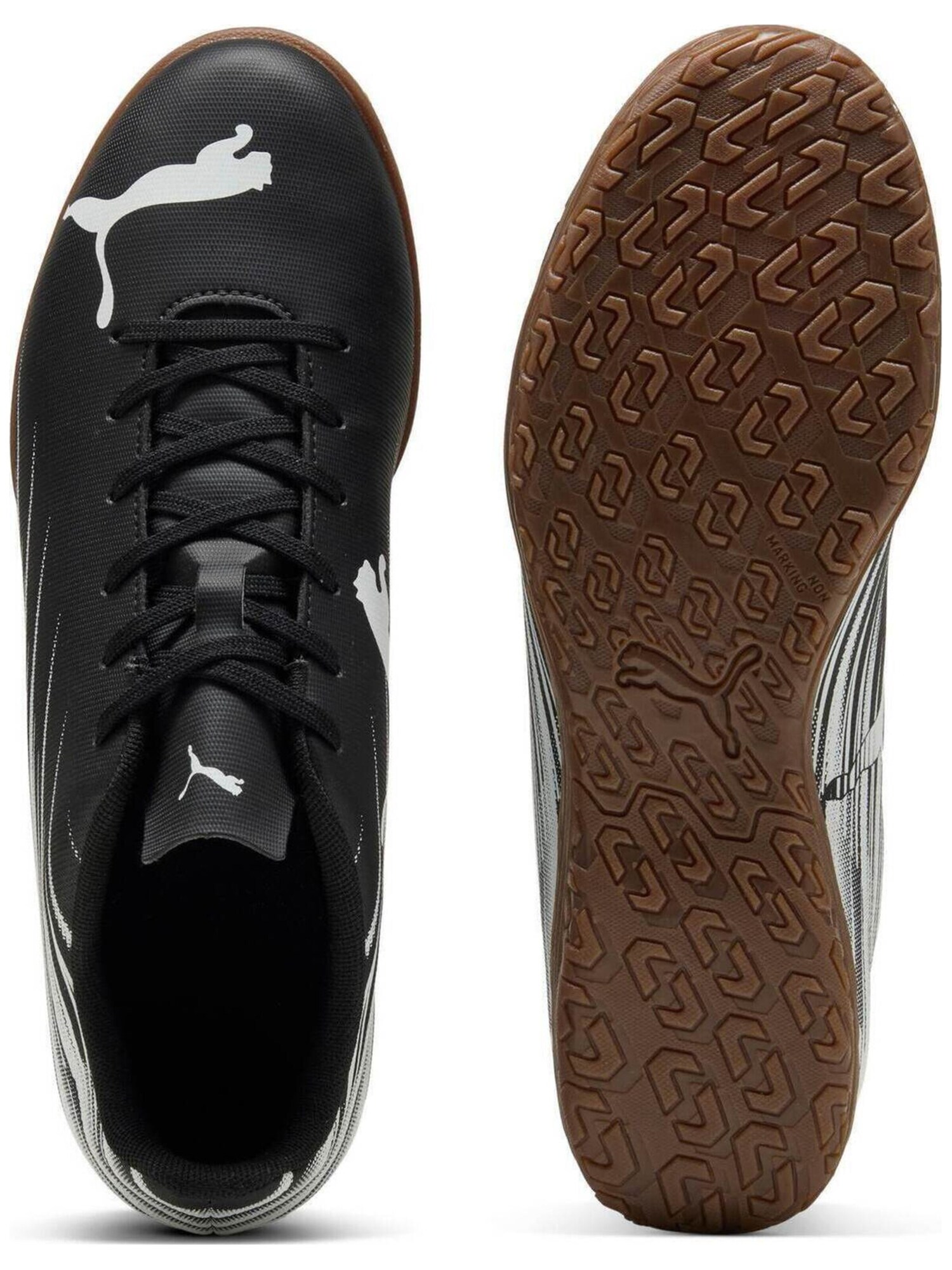 PUMA Zapatillas de fútbol  negro / blanco – imagen 4
