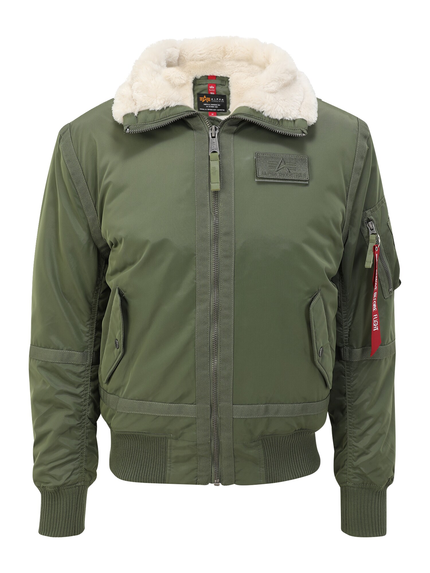 ALPHA INDUSTRIES Geacă de iarnă B15-3 TT  verde / alb