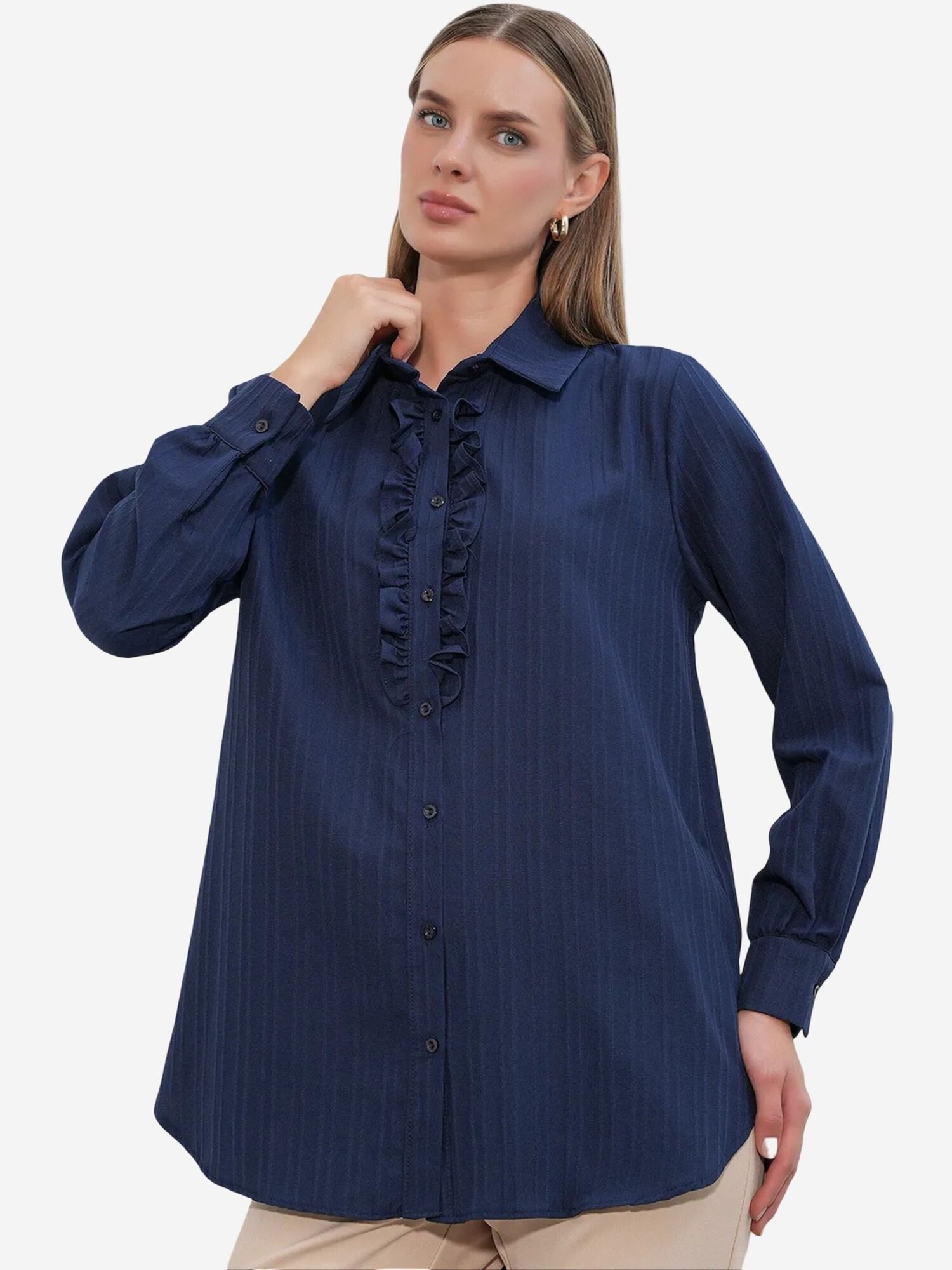 Bigdart Bluza 'Hemden' mornarsko plava