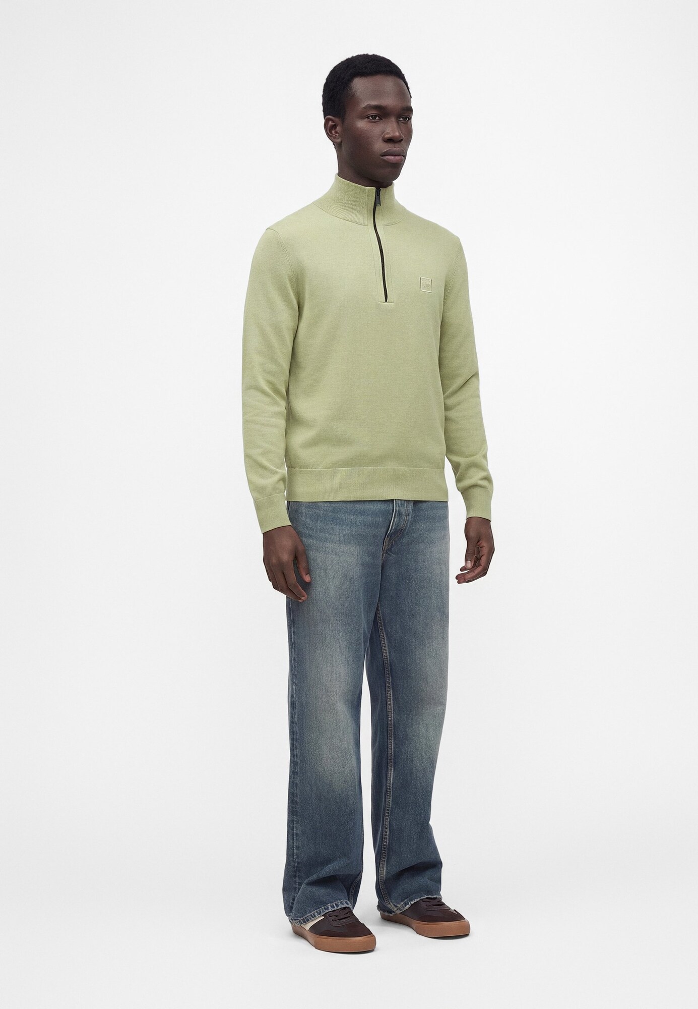 BOSS Jersey 'Kanobix'  verde claro – imagen 4