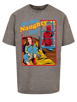 F4NT4STIC Shirt ‘Stranger Things Naughty List Netflix TV Series’ Grijs / Gemengde kleuren