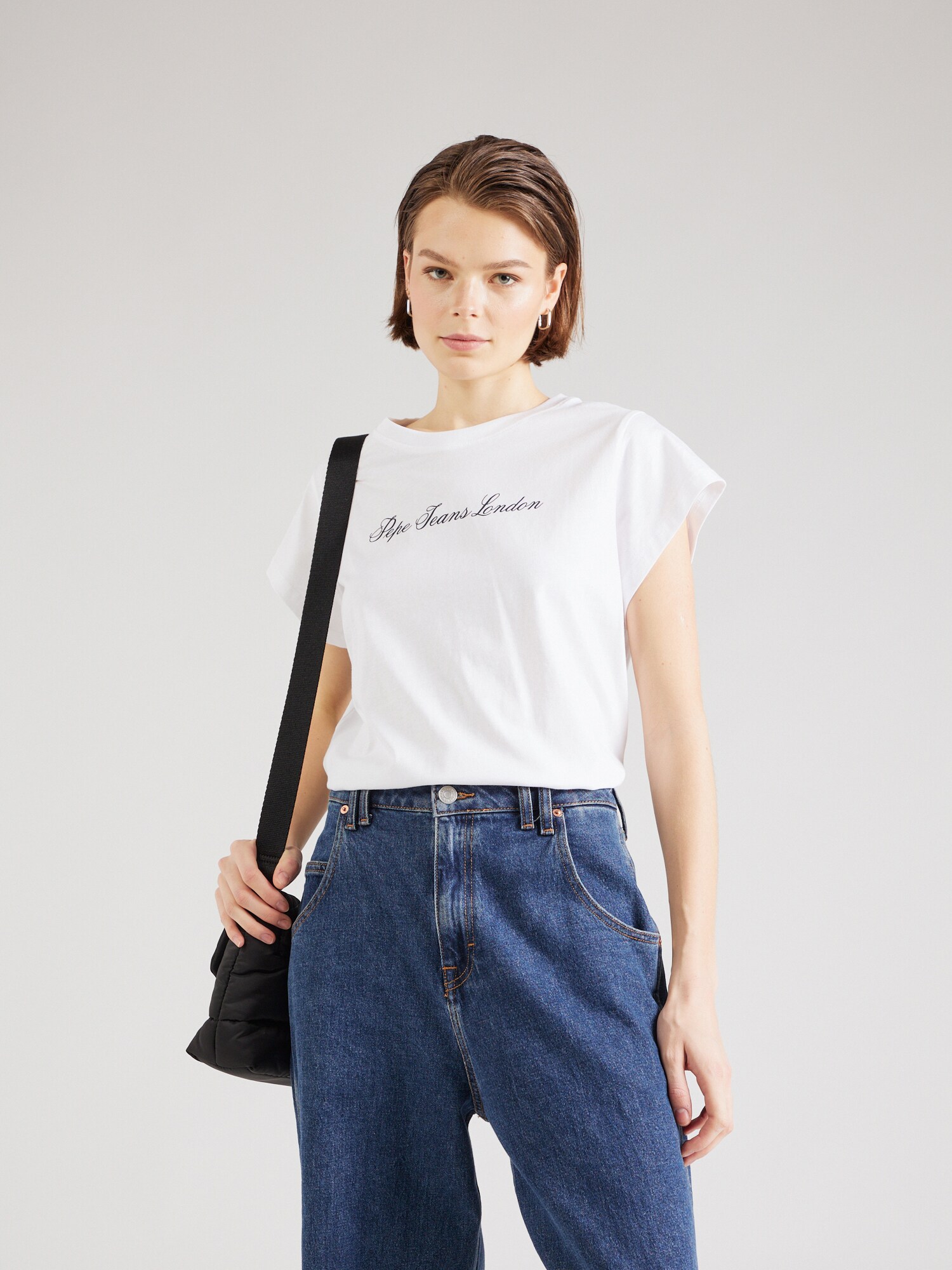 Pepe Jeans Póló 'SENA'  fekete / fehér termék 2. képe