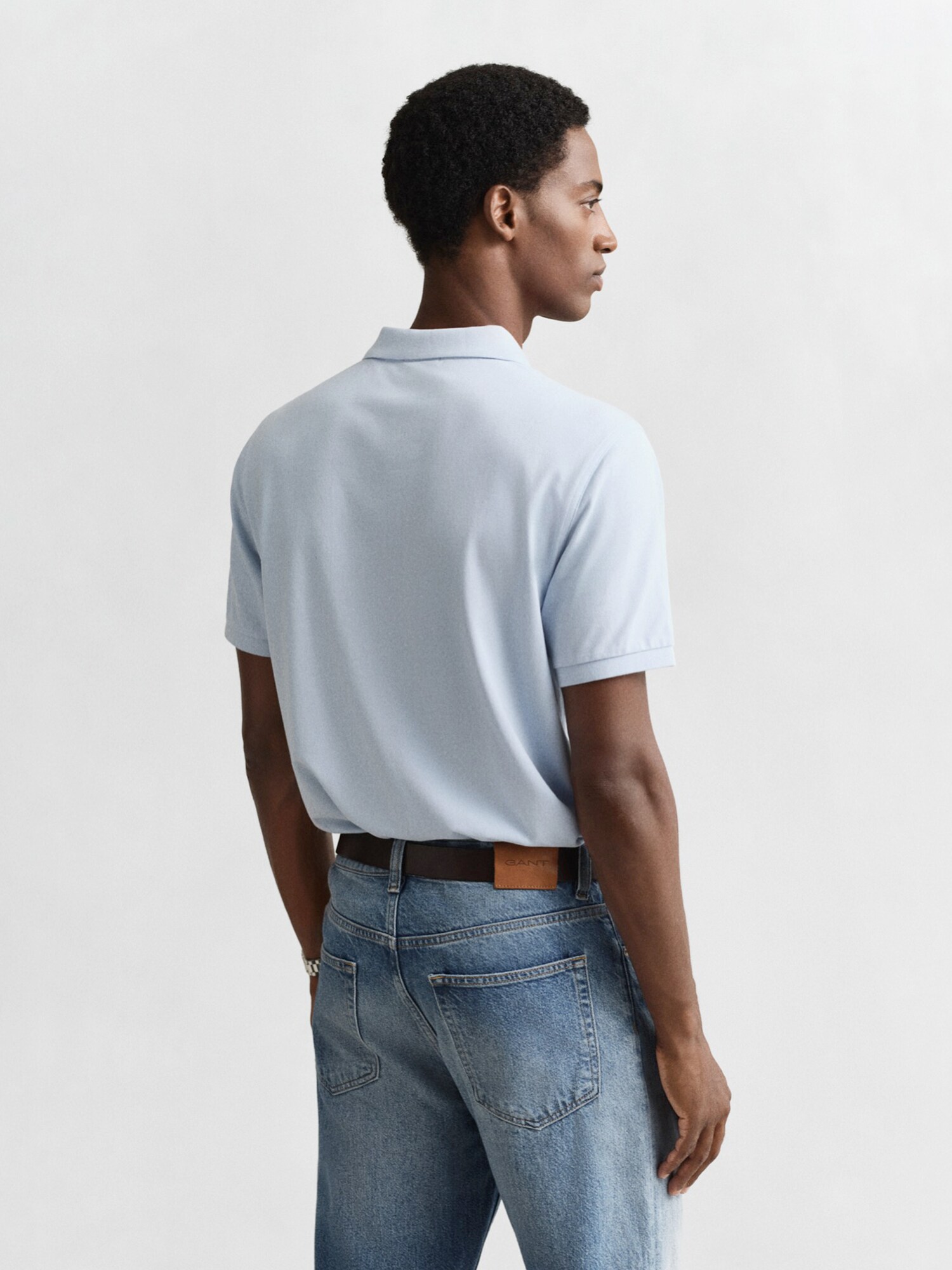 GANT Camiseta azul pastel – imagen 3