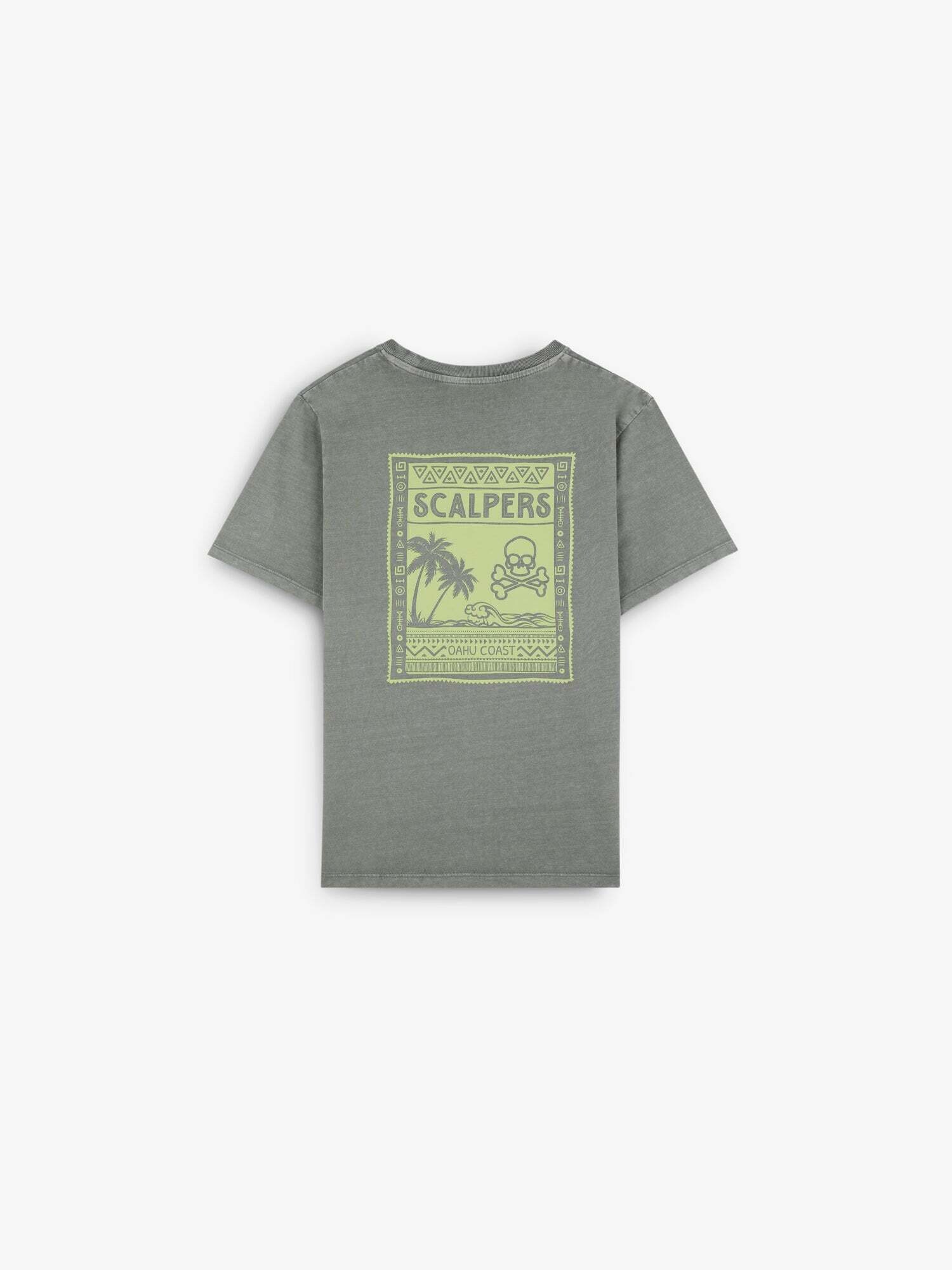 Scalpers Póló 'Oahu'  zöld termék 2. képe