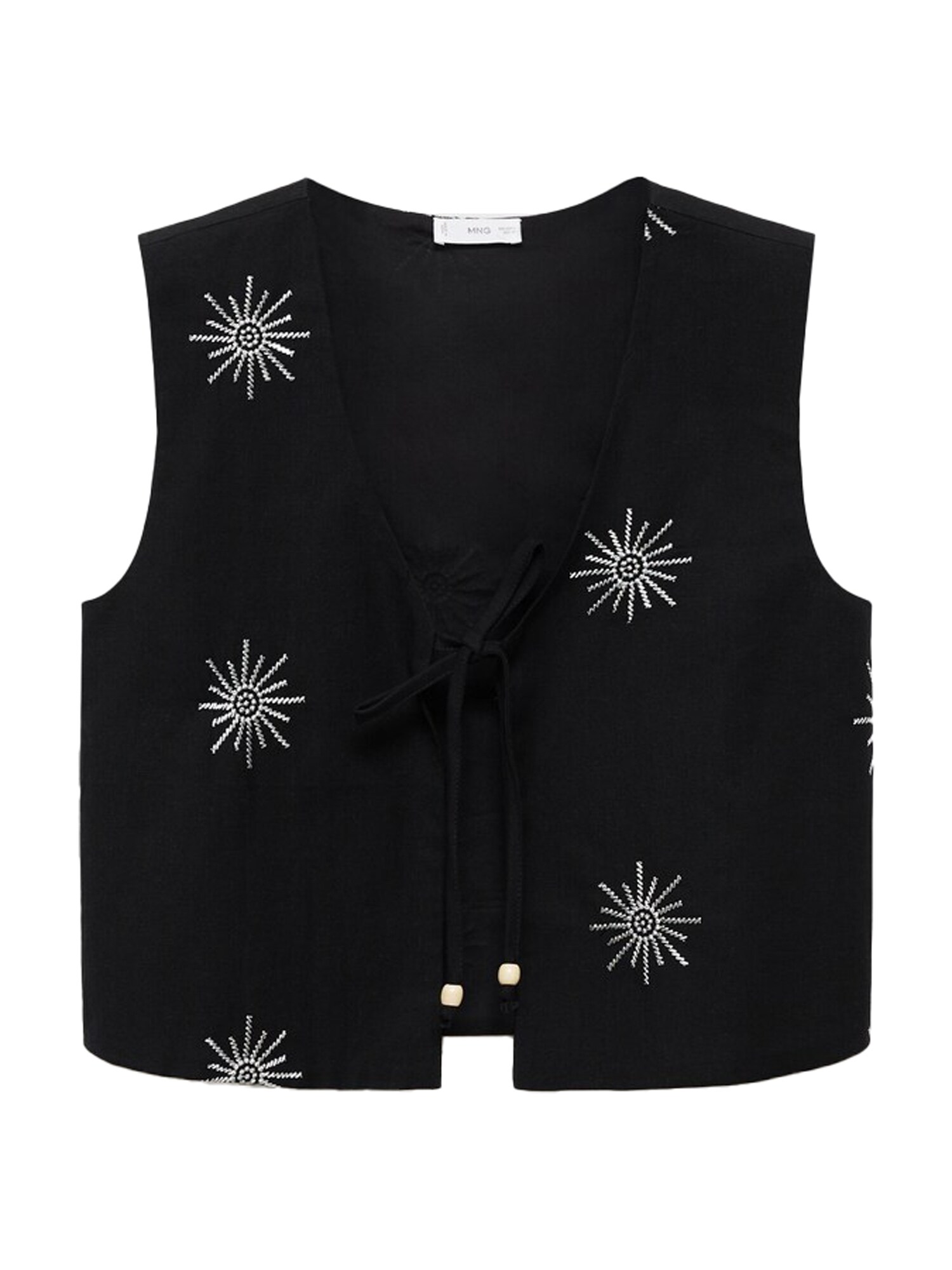 MANGO TEEN Vestă Sunt  negru / alb natural