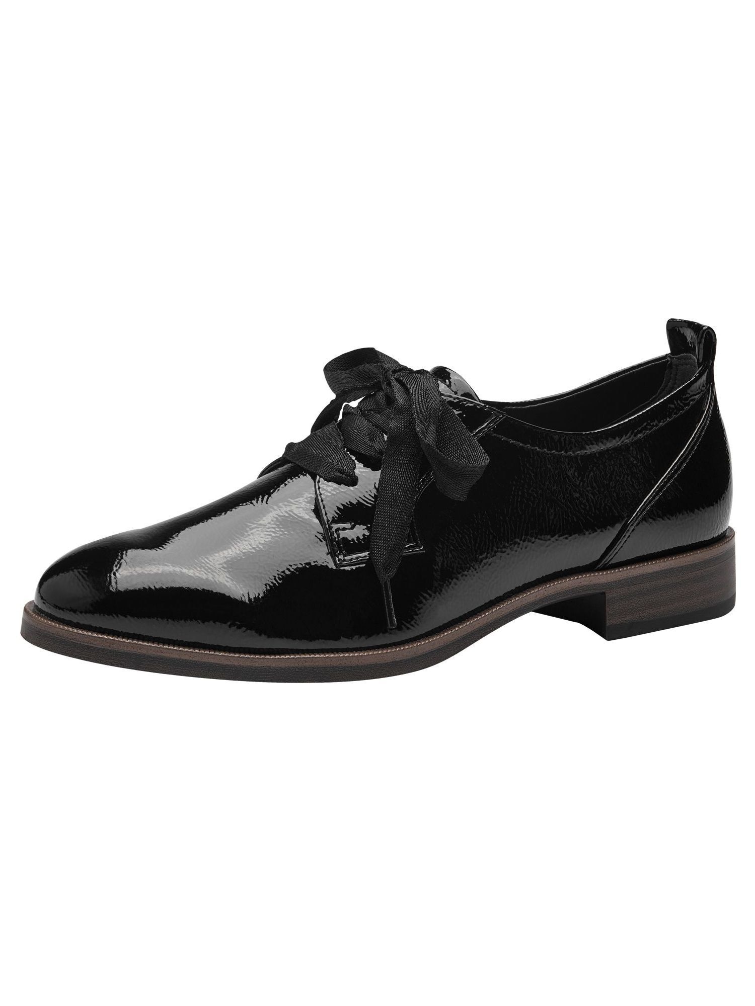TAMARIS Обувки с връзки  черно