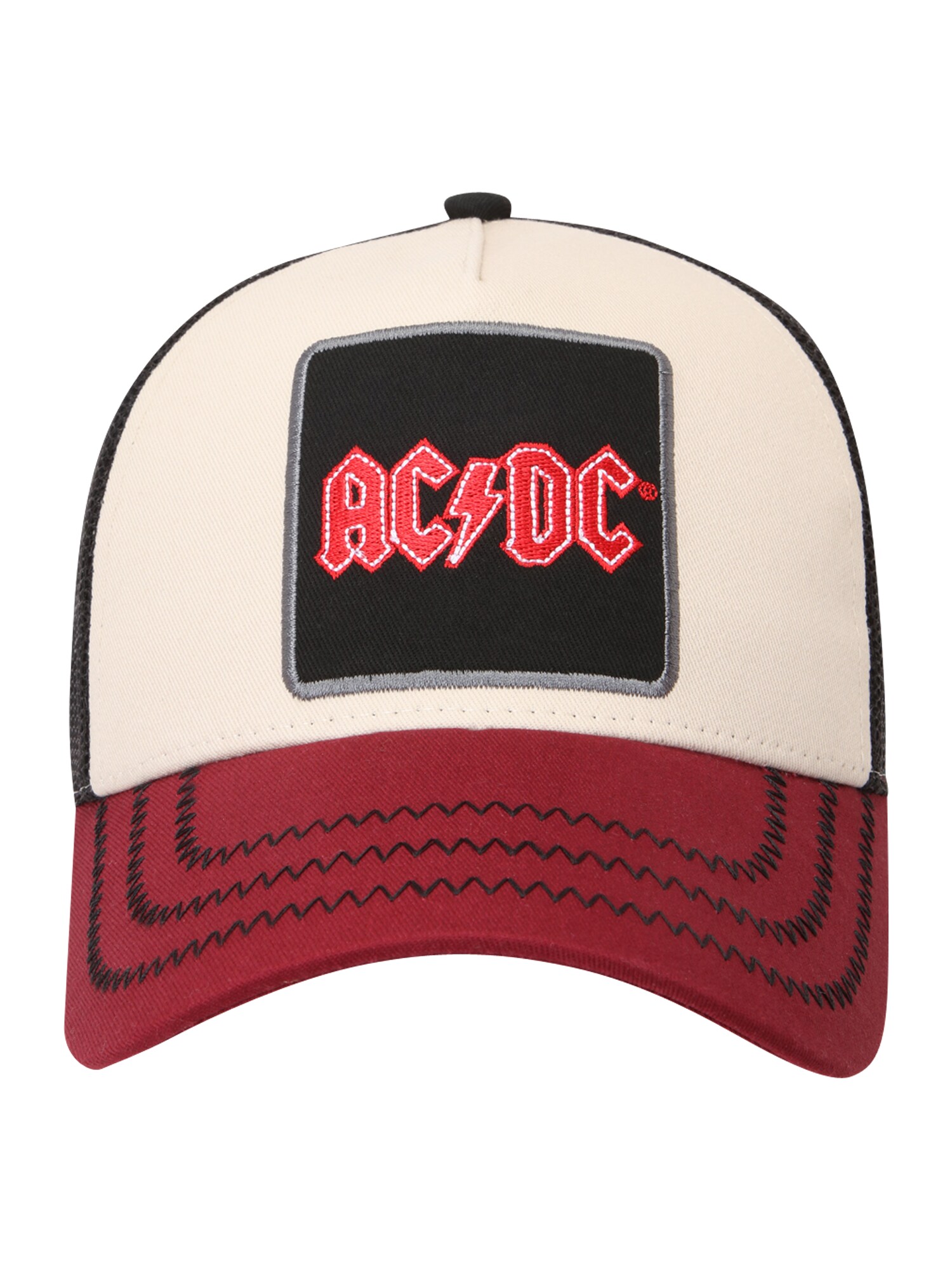 AMPLIFIED Sapkák 'ACDC'  ekrü / piros / sötétvörös / fekete termék 2. képe