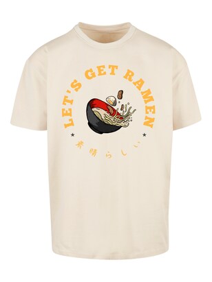 F4NT4STIC Shirt ‘Lets get Ramen’ Sand / Geel / Zwart