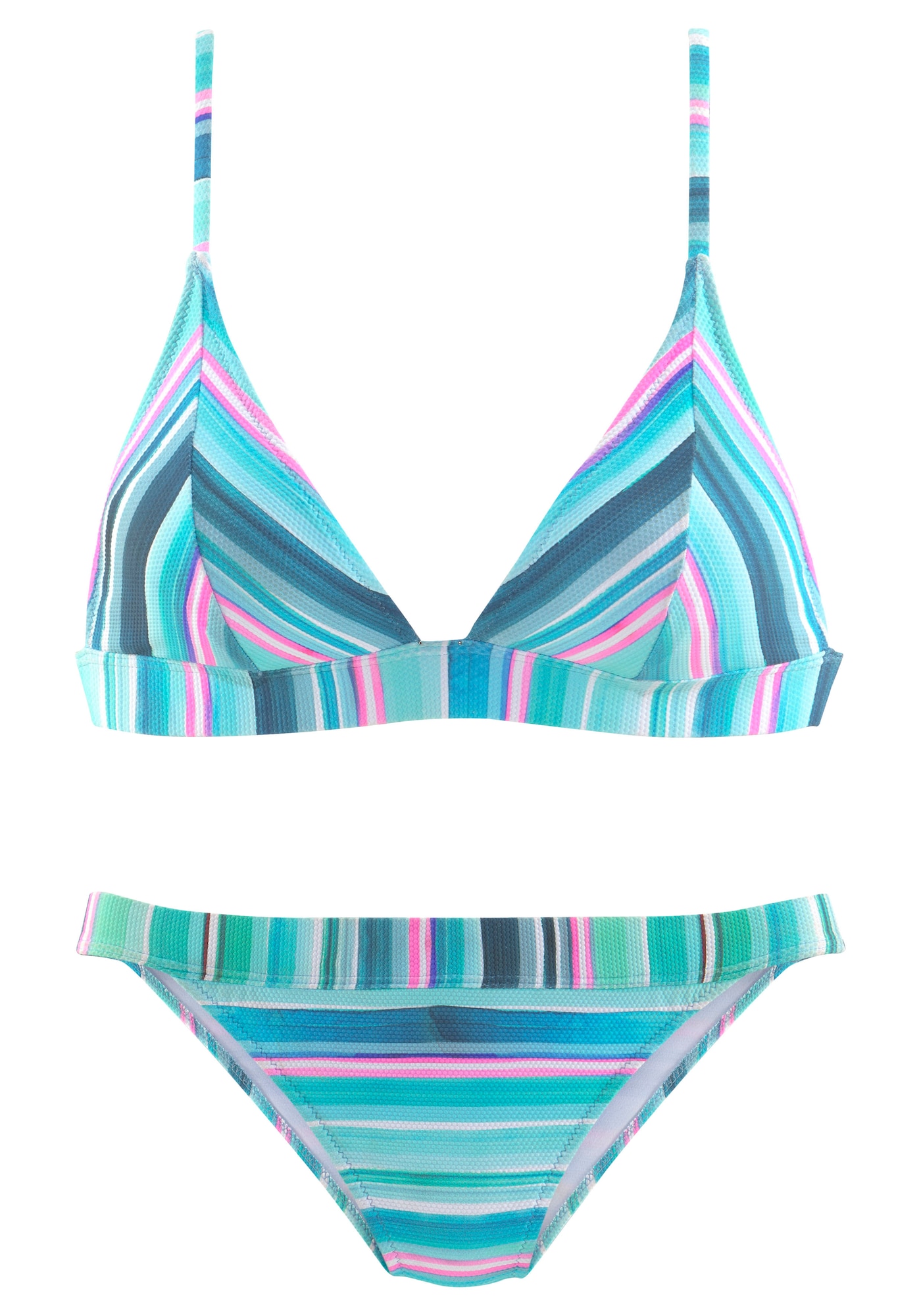 VENICE BEACH Bikinis turkio spalva / vandens spalva / rožinė / balta