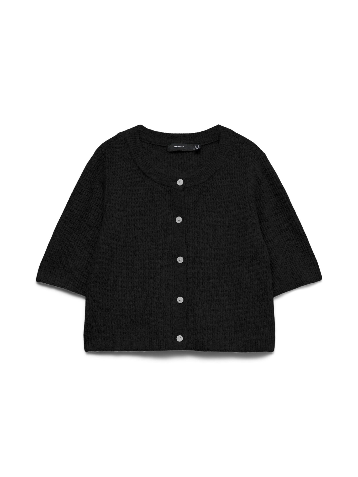 Vero Moda Gebreid Vest 'VMSoffe' Zwart
