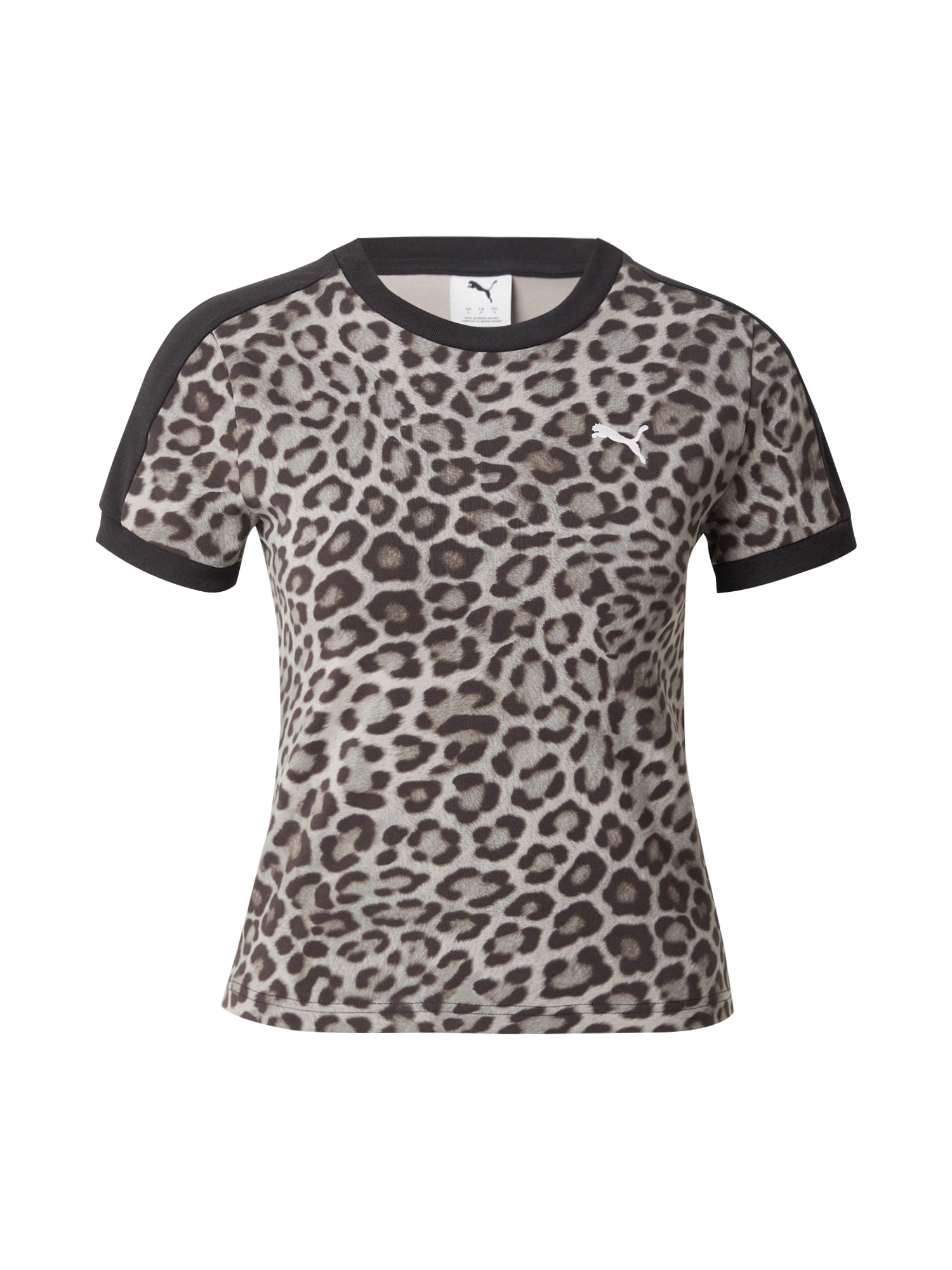 PUMA Tricou  gri / negru