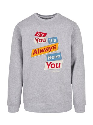 F4NT4STIC Sweatshirt ‘Sex Education It Always Been You Netflix TV Series’ Duifblauw / Safraan / Grijs gemêleerd / Vuurrood