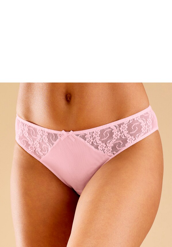 PETITE FLEUR, Slip, rózsaszín & fehér, 8 kép a 9 közül
