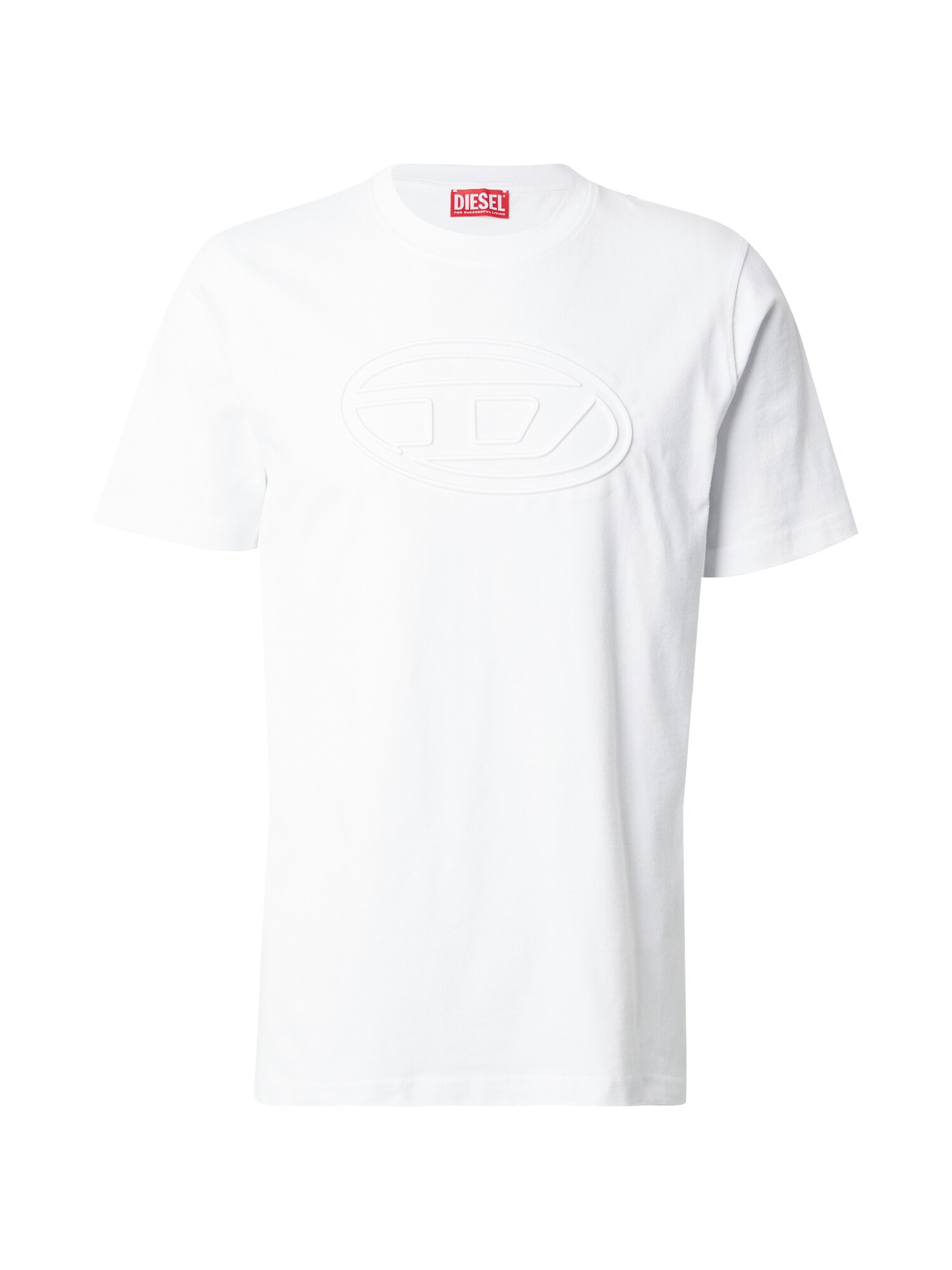 DIESEL Tricou T-ADJUST-BIGOVAL  alb