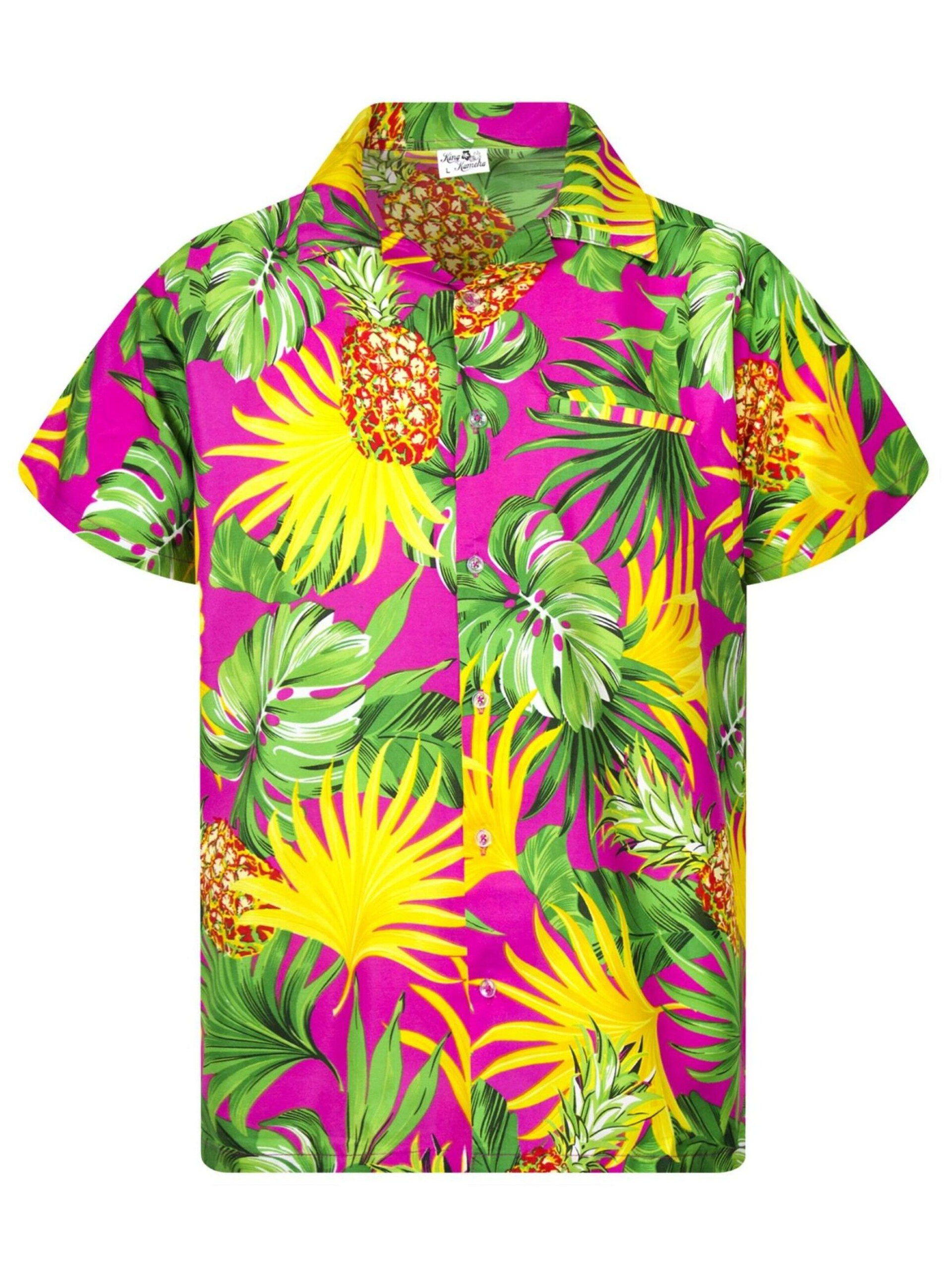 King Kameha T-shirt 'Pineapple Leaves' herr