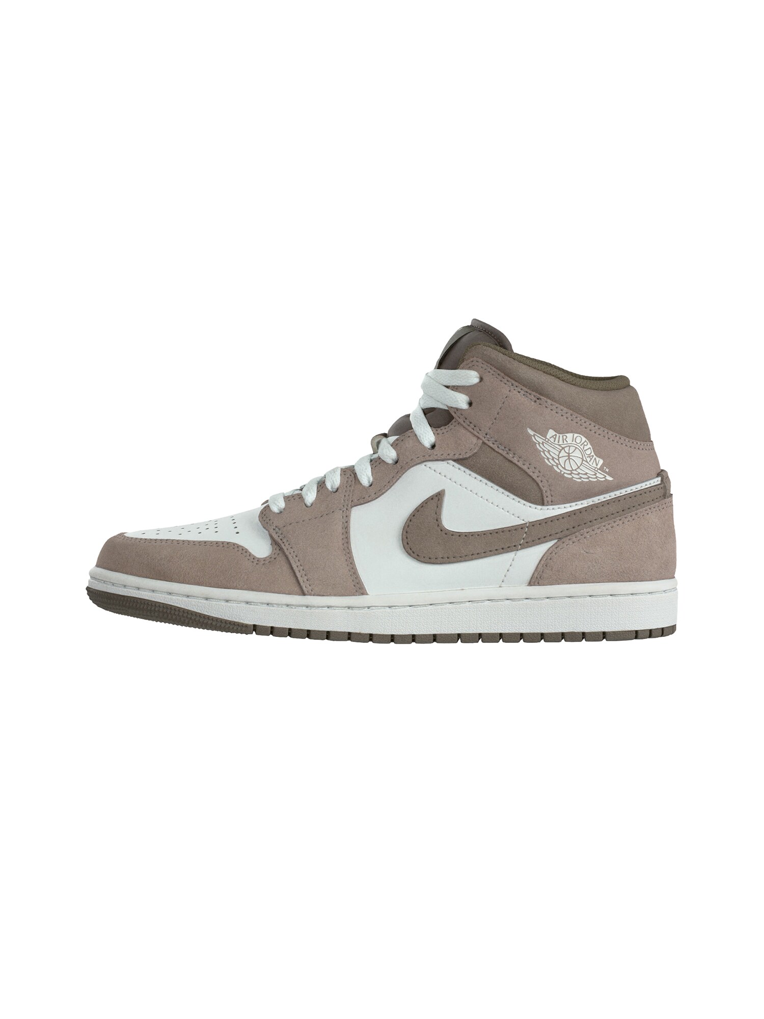 Jordan Členkové tenisky 'AIR JORDAN 1'  tmavošedá / biela