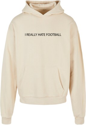 Merchcode Sweatshirt ‘Hate Football’ Sand / Zwart