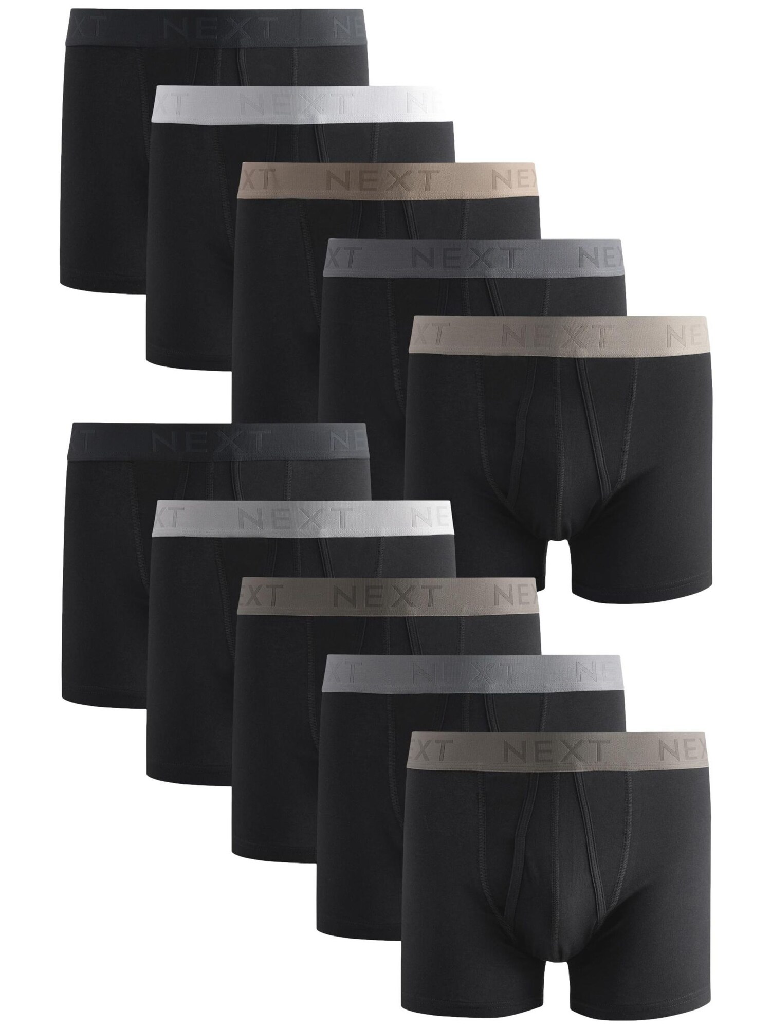 Next Boxeri  brocart / gri / gri deschis / negru