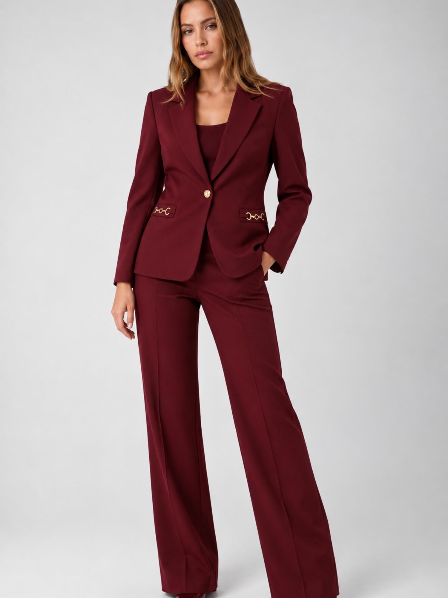 GUESS Blazer 'Giacche W6BN08K6806' burdeos – imagen 2