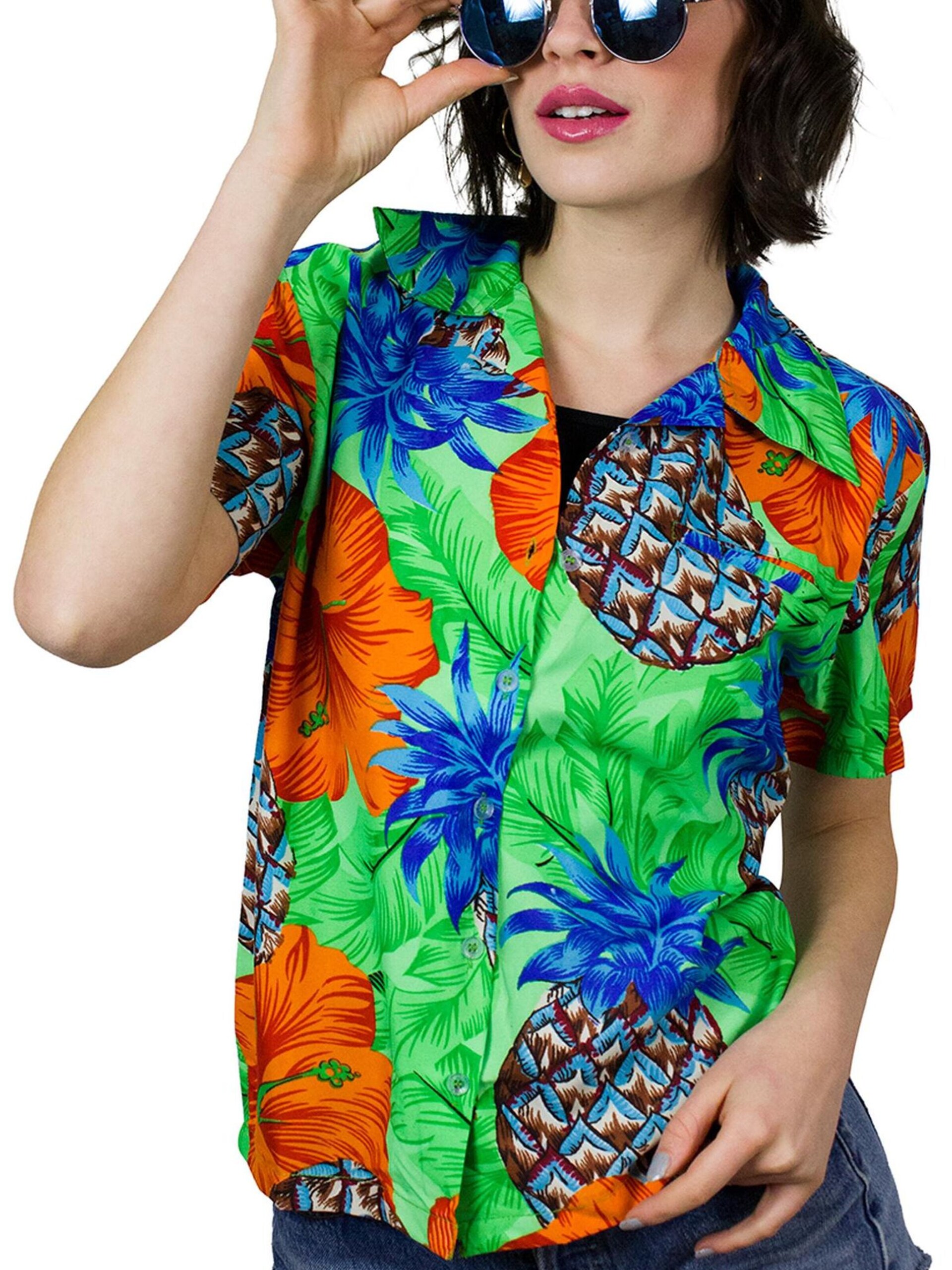 King Kameha Blus 'Pineapple Hibiscus Shadow Line' dam