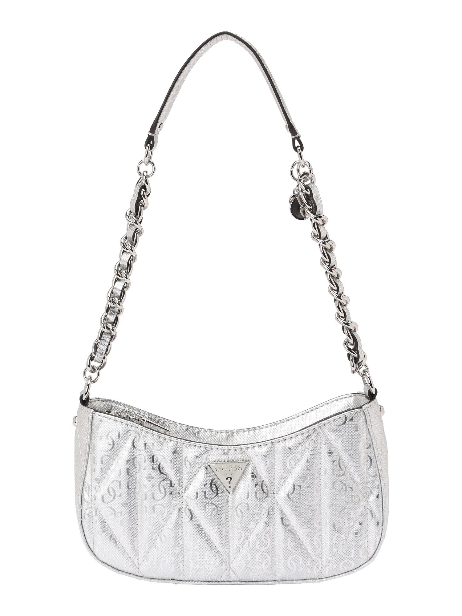 Guess Schoudertas 'Aldina Top Zip Shoulder Bag' Zilver