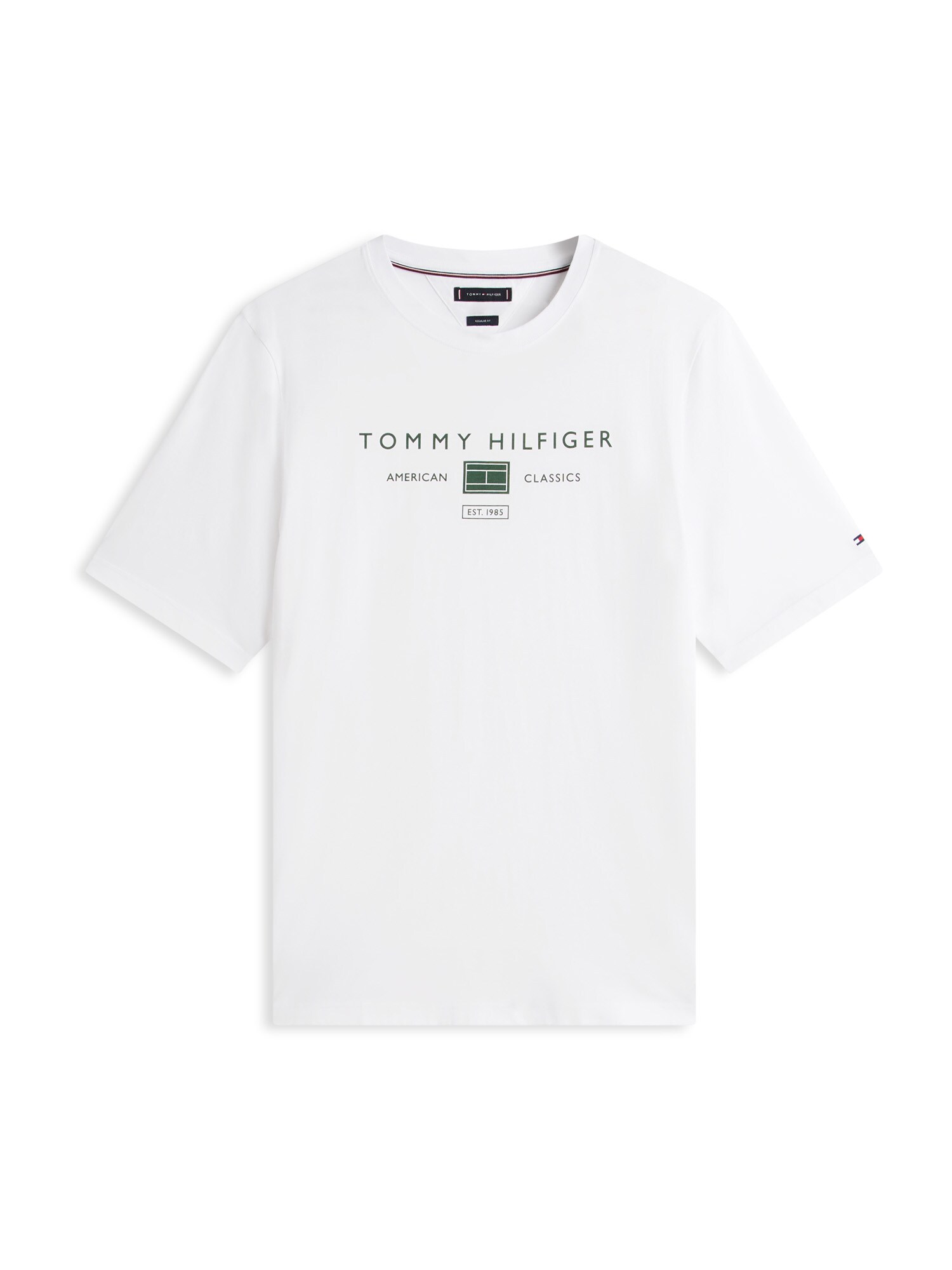 Tommy Hilfiger Big & Tall Tricou BRAND LOVE  verde închis / alb